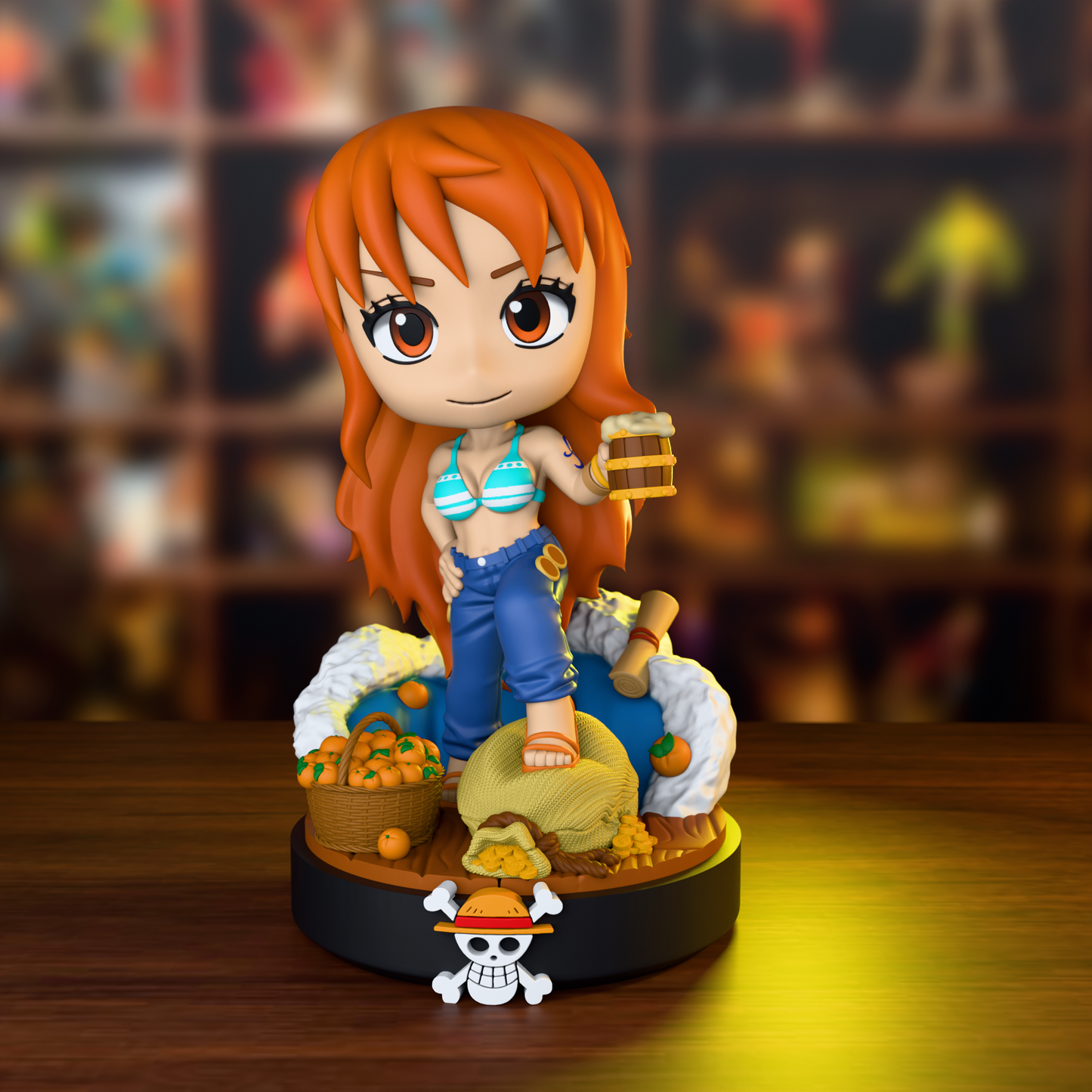 0675 Nami_One PieceChibi - STL 3D Print Files