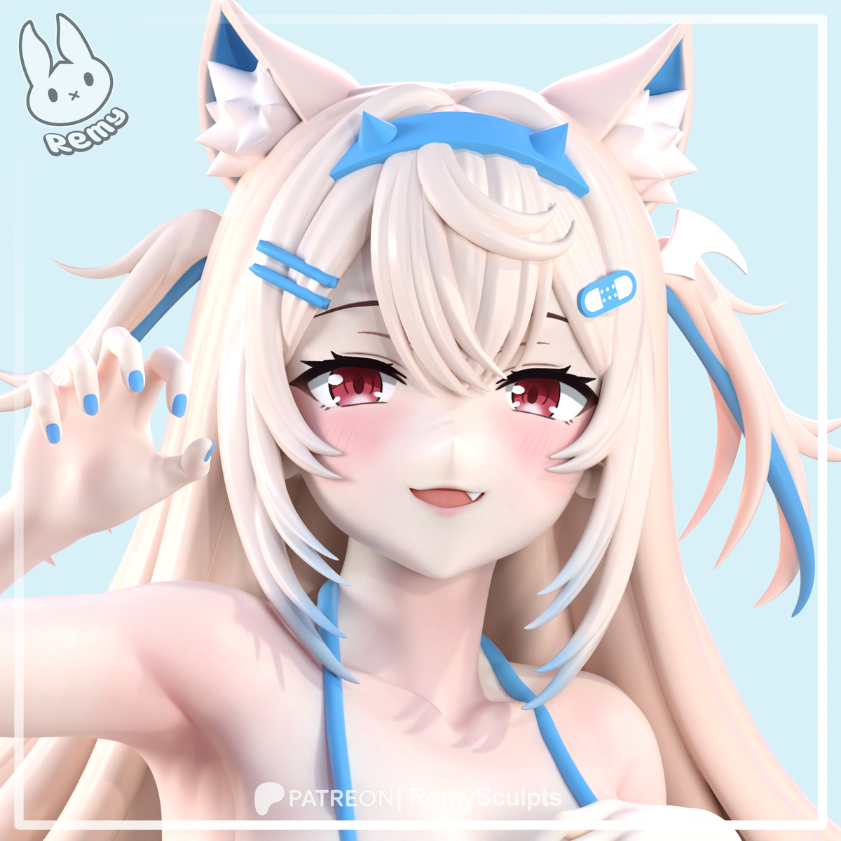 1991 VTubers Fuwawa&Mococo Abyssgard (FUWAMOCO) - STL 3D Print Files