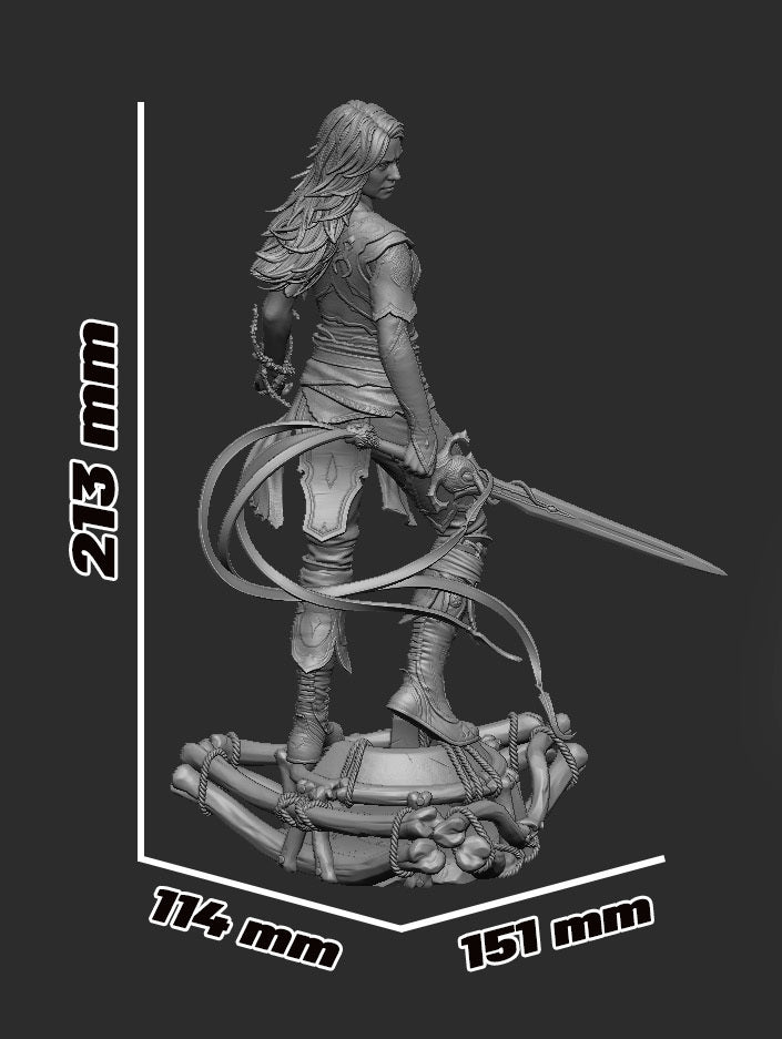 1582 Faye Laufey_God of War - STL 3D Print Files