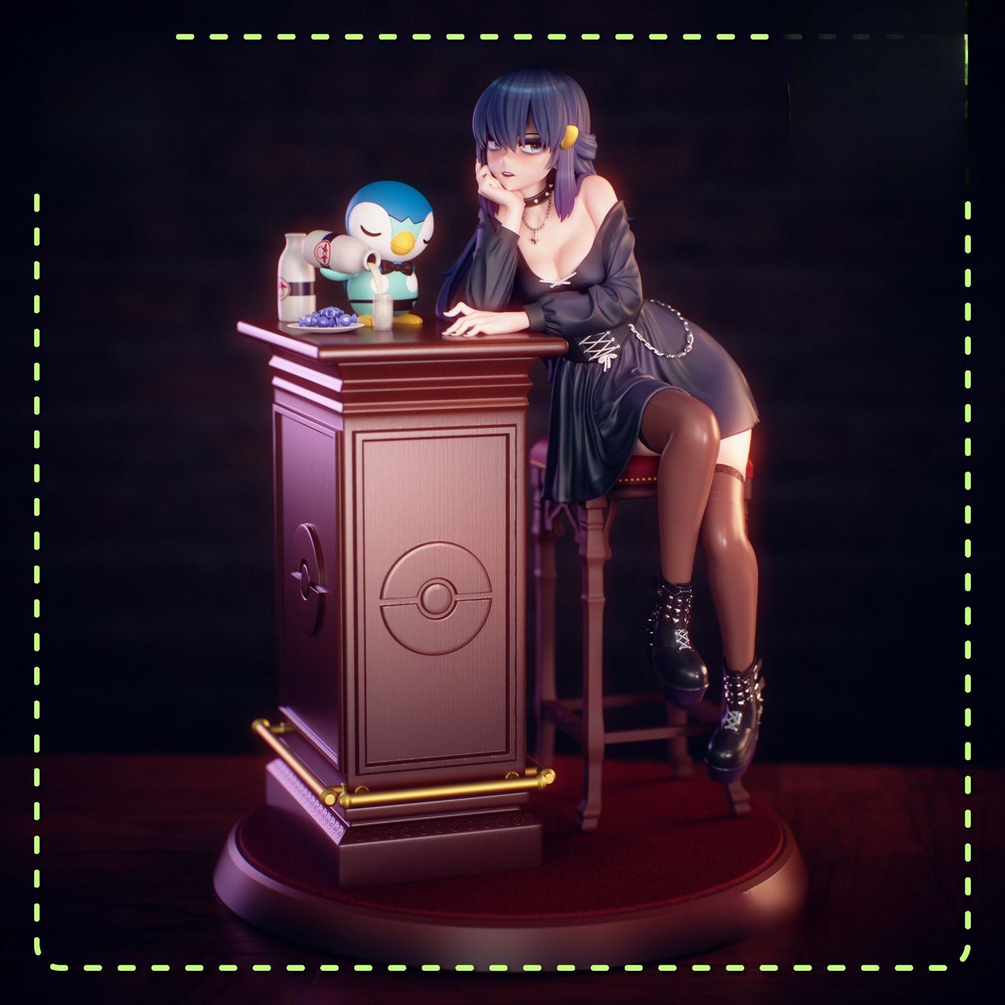 0199 Dawn Goth_Pokemon - STL 3D Print Files