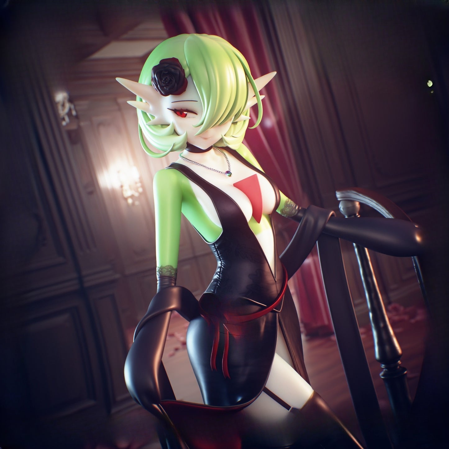 1290 Gardevoir_Pokemon - STL 3D Print File
