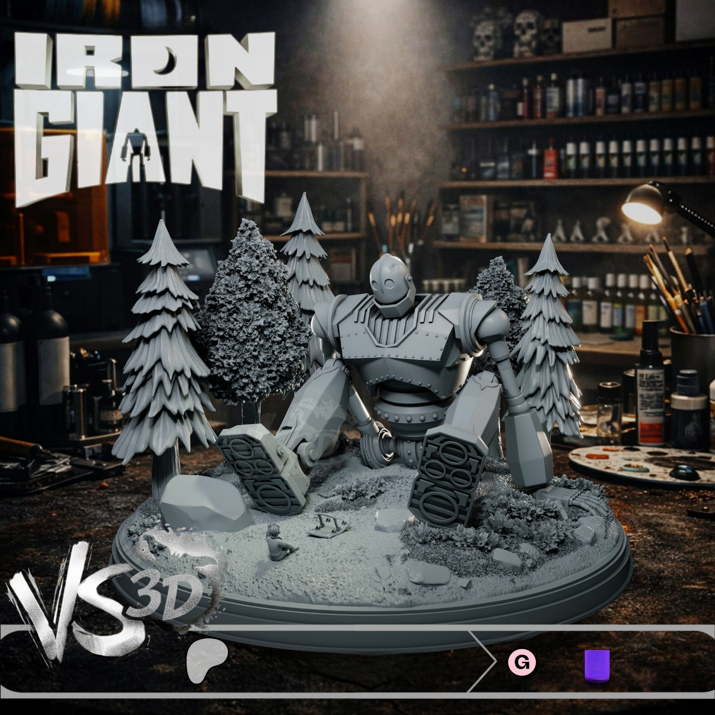 1415 The Iron Giant - STL 3D Print Files