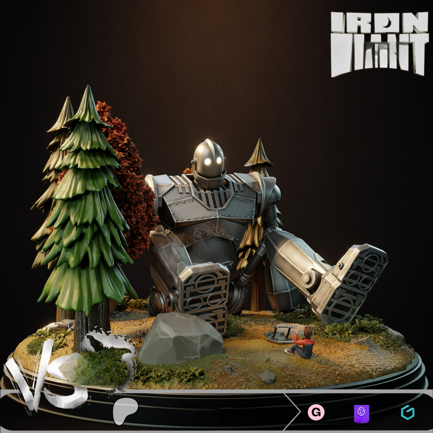1415 The Iron Giant - STL 3D Print Files