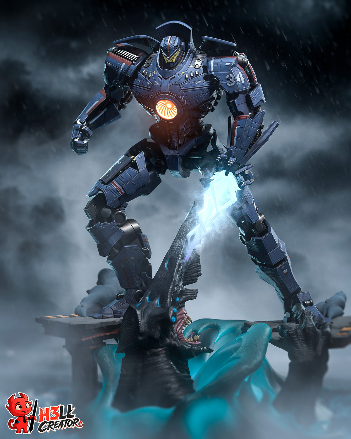 2179 Gipsy Danger_Pacific Rim - STL 3D Print Files
