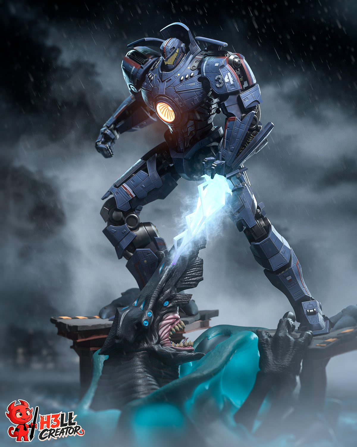 2179 Gipsy Danger_Pacific Rim - STL 3D Print Files