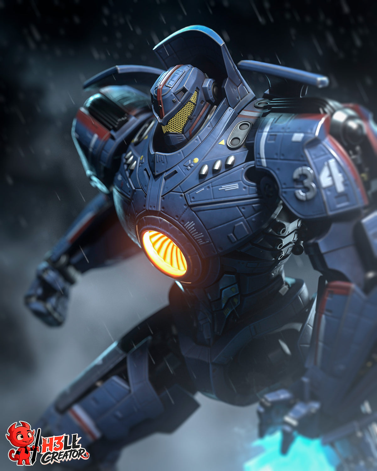 2179 Gipsy Danger_Pacific Rim - STL 3D Print Files