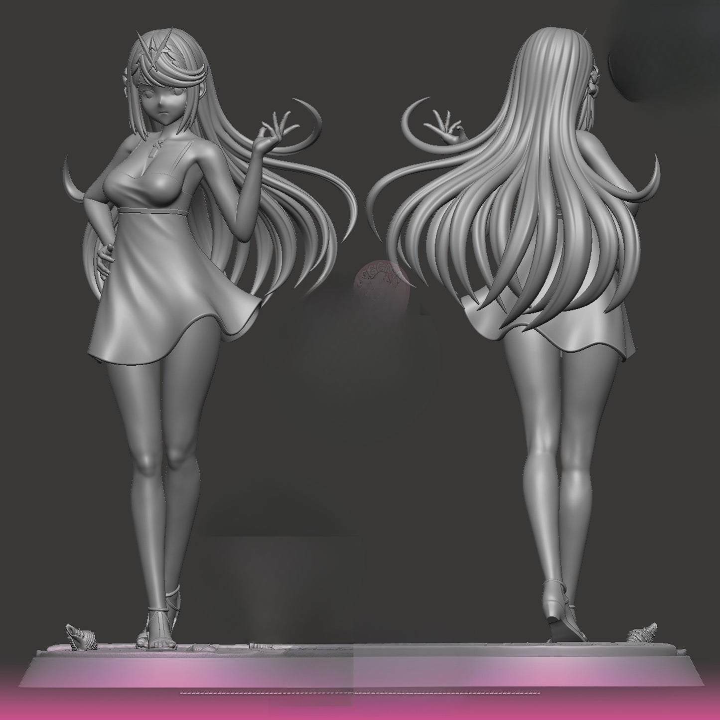 1682 Prya&Mythra_ Xenoblade Chronicles2 NSFW - STL 3D Print Files