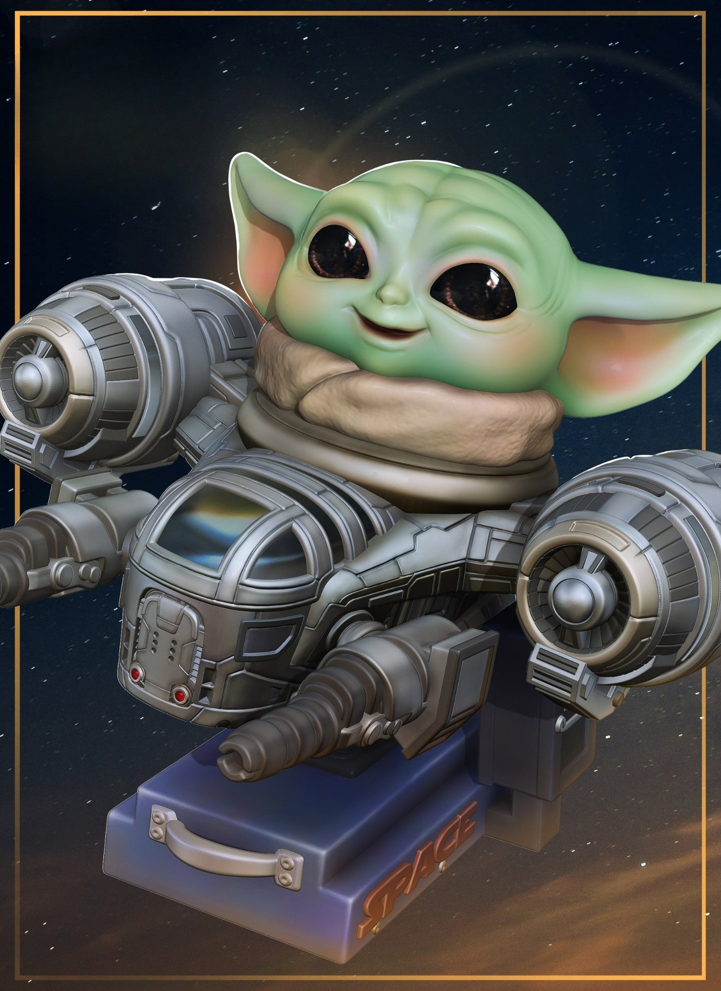 0022 Grogu from Mandalorian - STL 3D Print Files