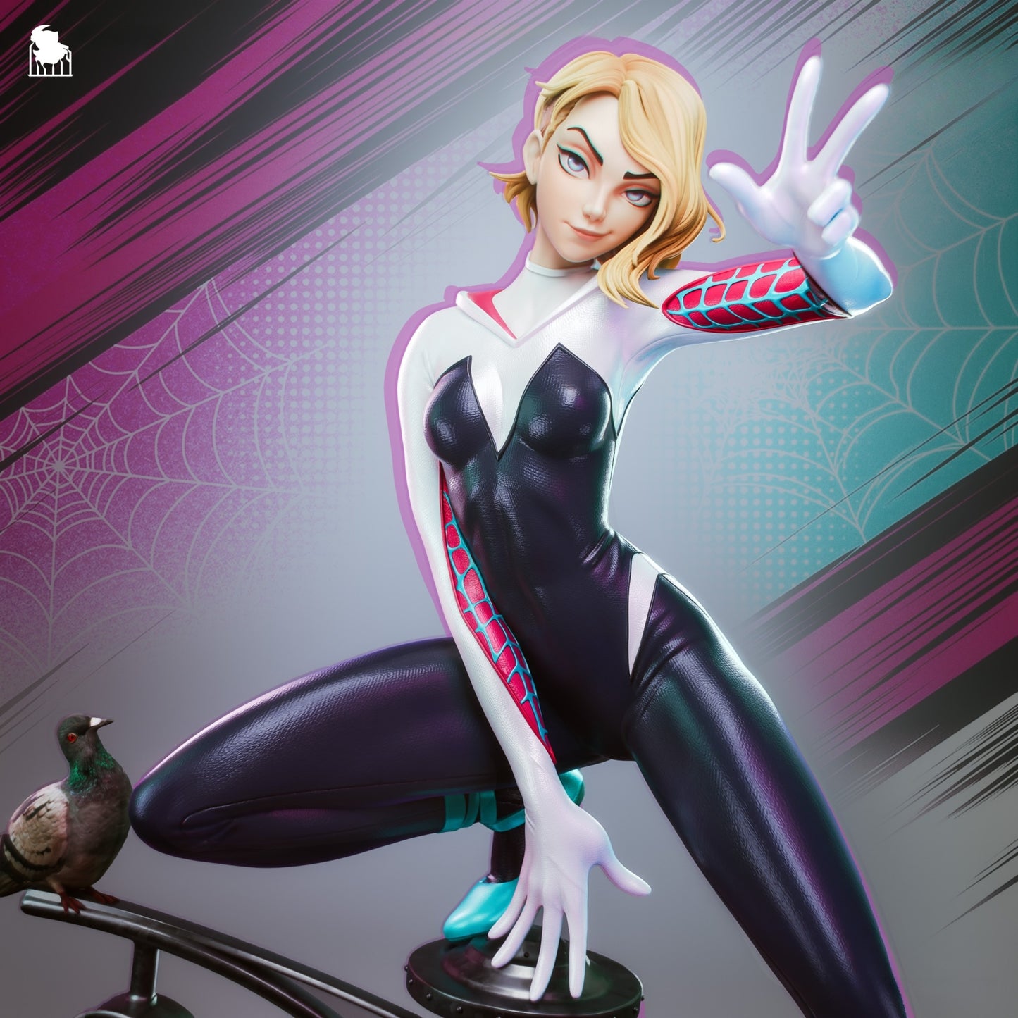 1663 Gwen Stacy_Marvel Spider-Verse - STL 3D Print Files