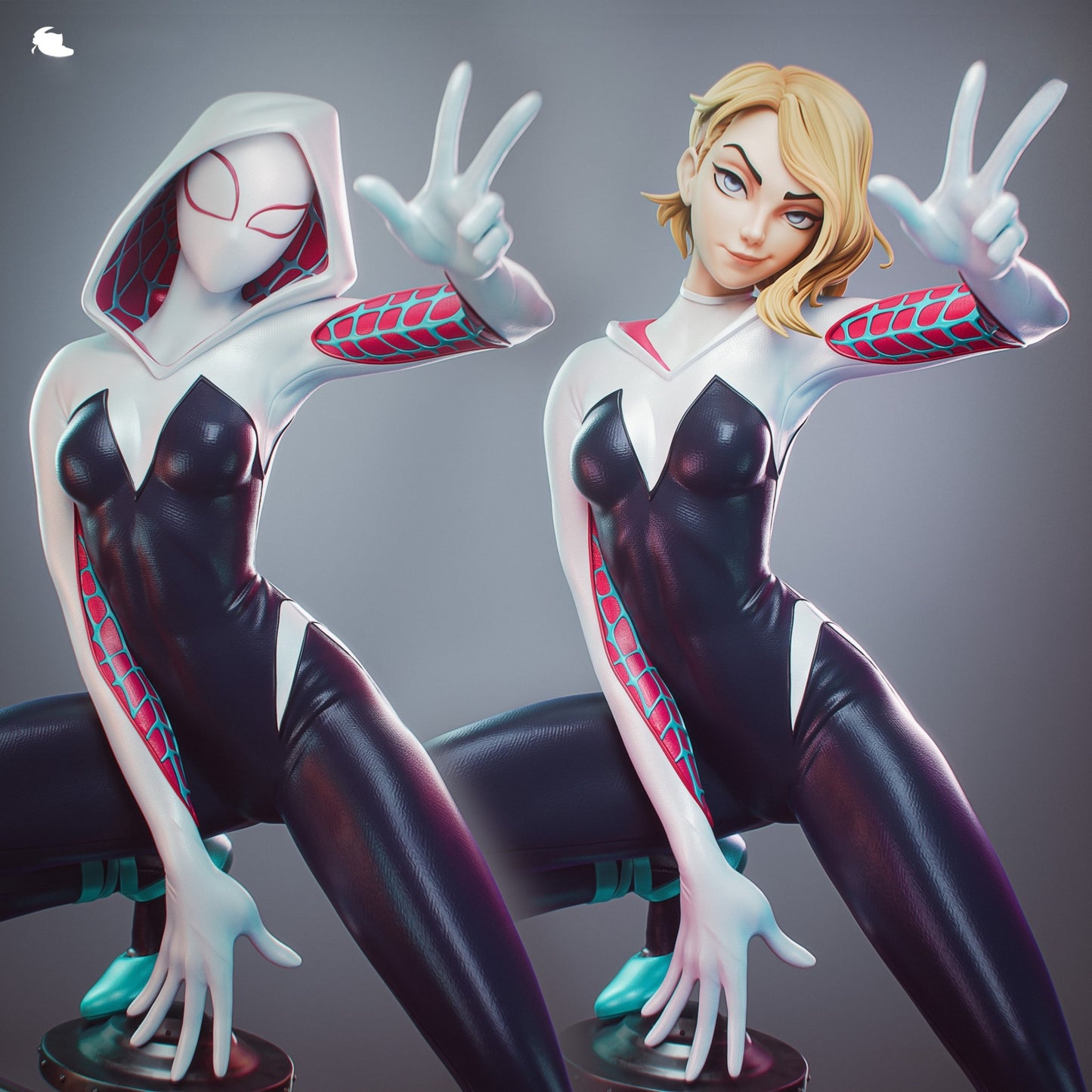 1663 Gwen Stacy_Marvel Spider-Verse - STL 3D Print Files