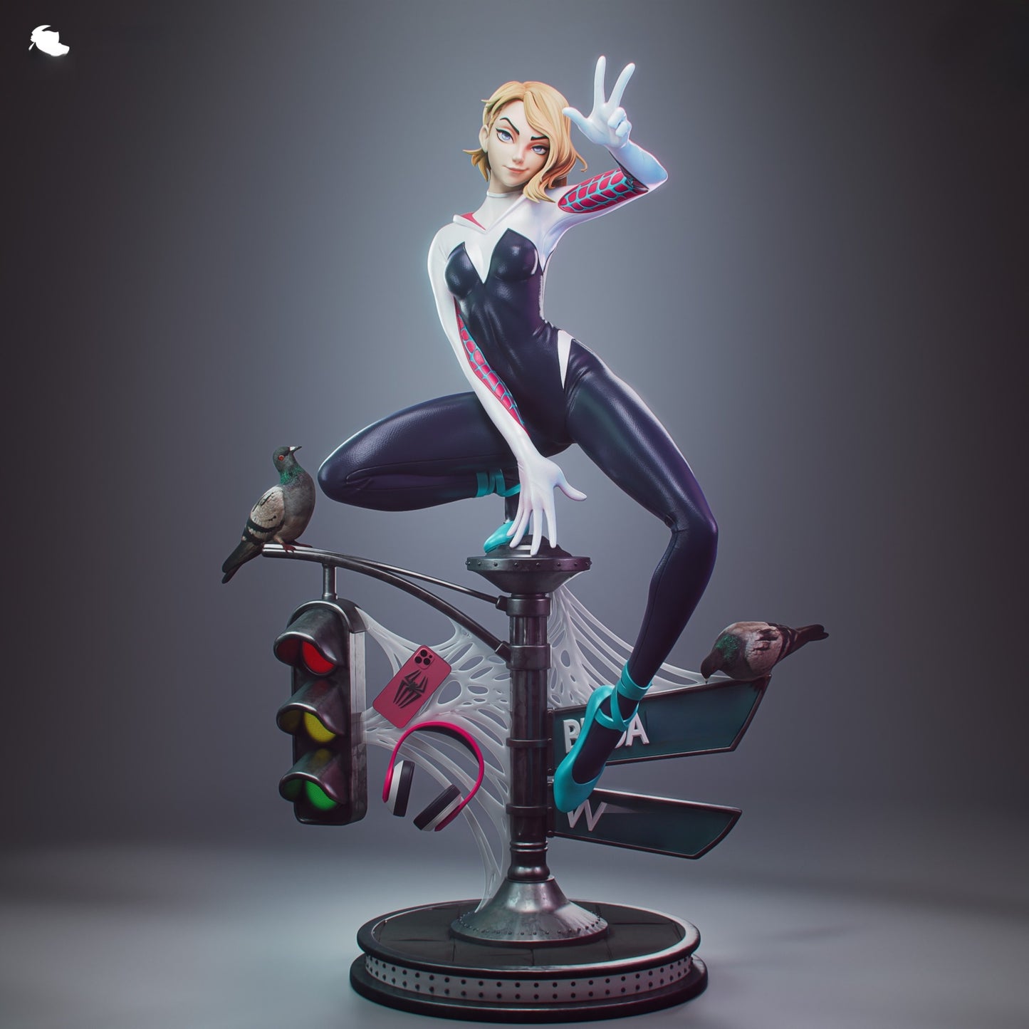 1663 Gwen Stacy_Marvel Spider-Verse - STL 3D Print Files