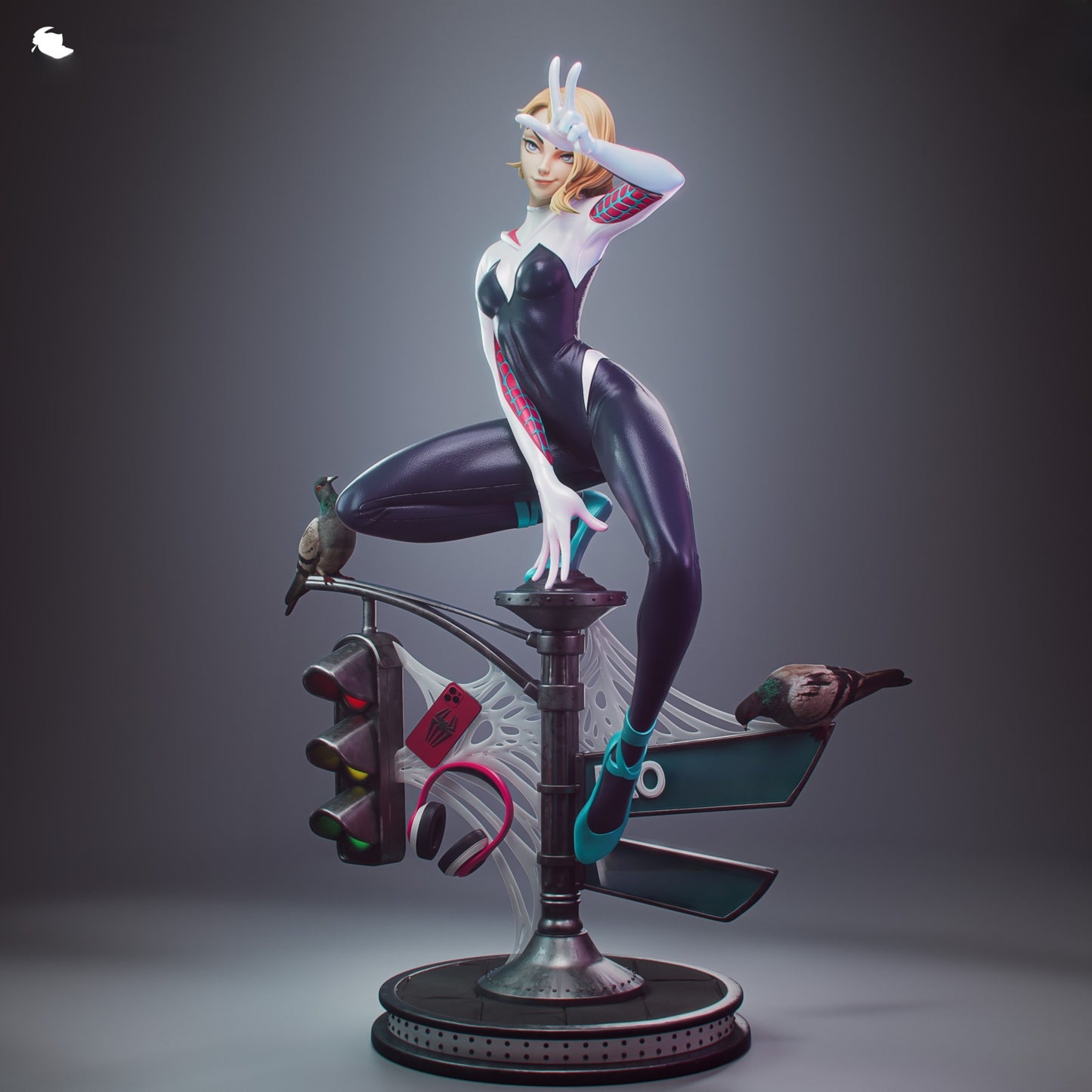 1663 Gwen Stacy_Marvel Spider-Verse - STL 3D Print Files