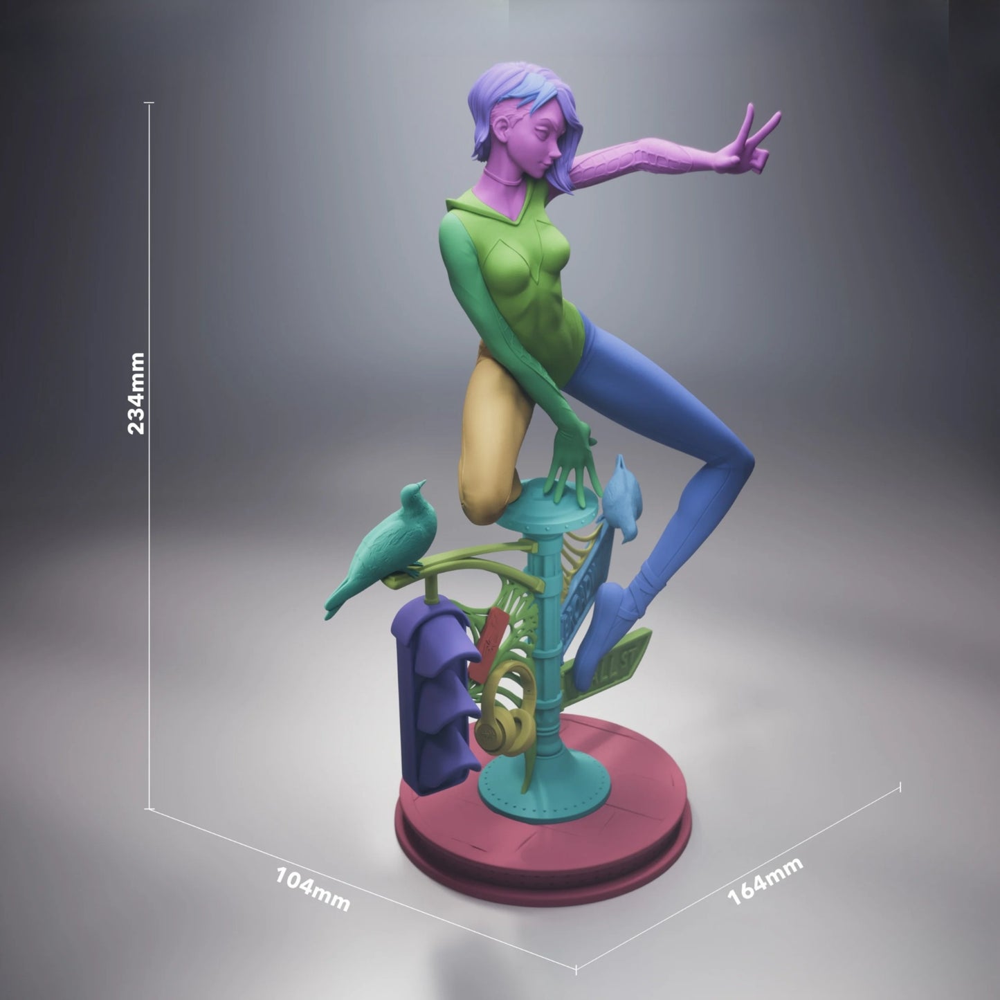 1663 Gwen Stacy_Marvel Spider-Verse - STL 3D Print Files