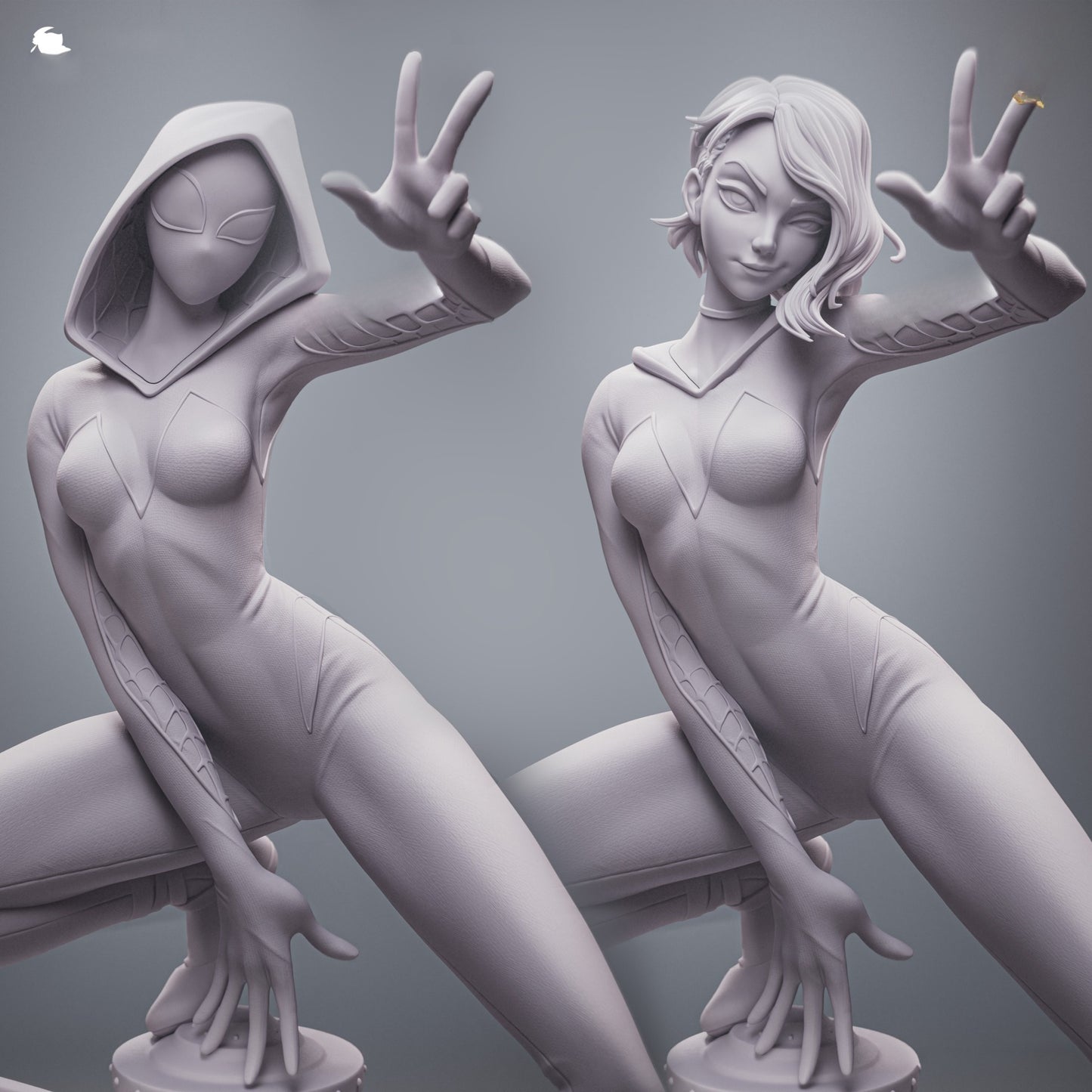 1663 Gwen Stacy_Marvel Spider-Verse - STL 3D Print Files