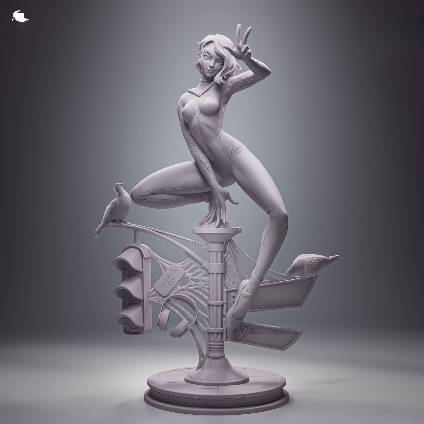 1663 Gwen Stacy_Marvel Spider-Verse - STL 3D Print Files