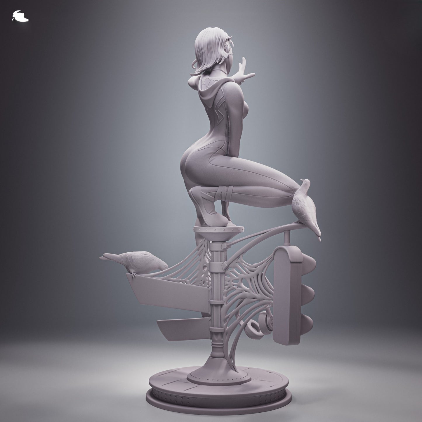 1663 Gwen Stacy_Marvel Spider-Verse - STL 3D Print Files