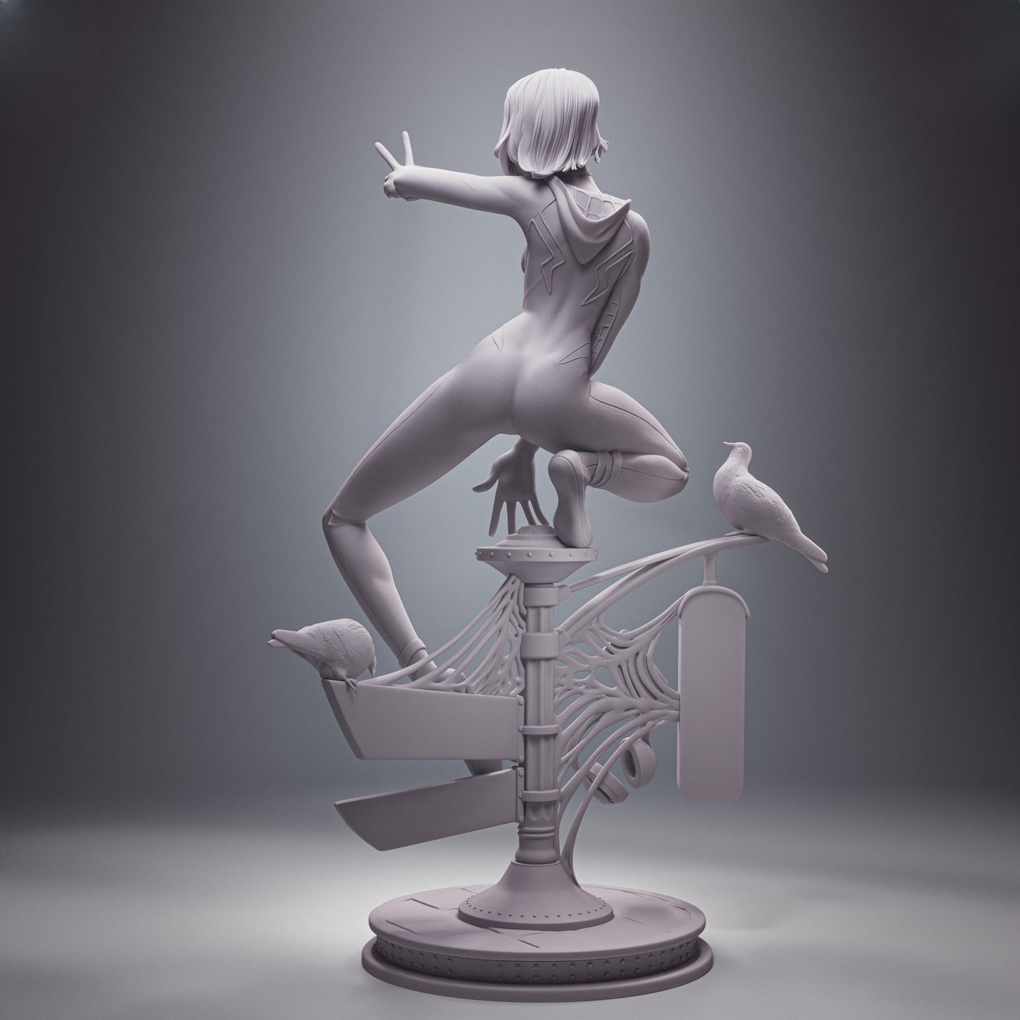 1663 Gwen Stacy_Marvel Spider-Verse - STL 3D Print Files