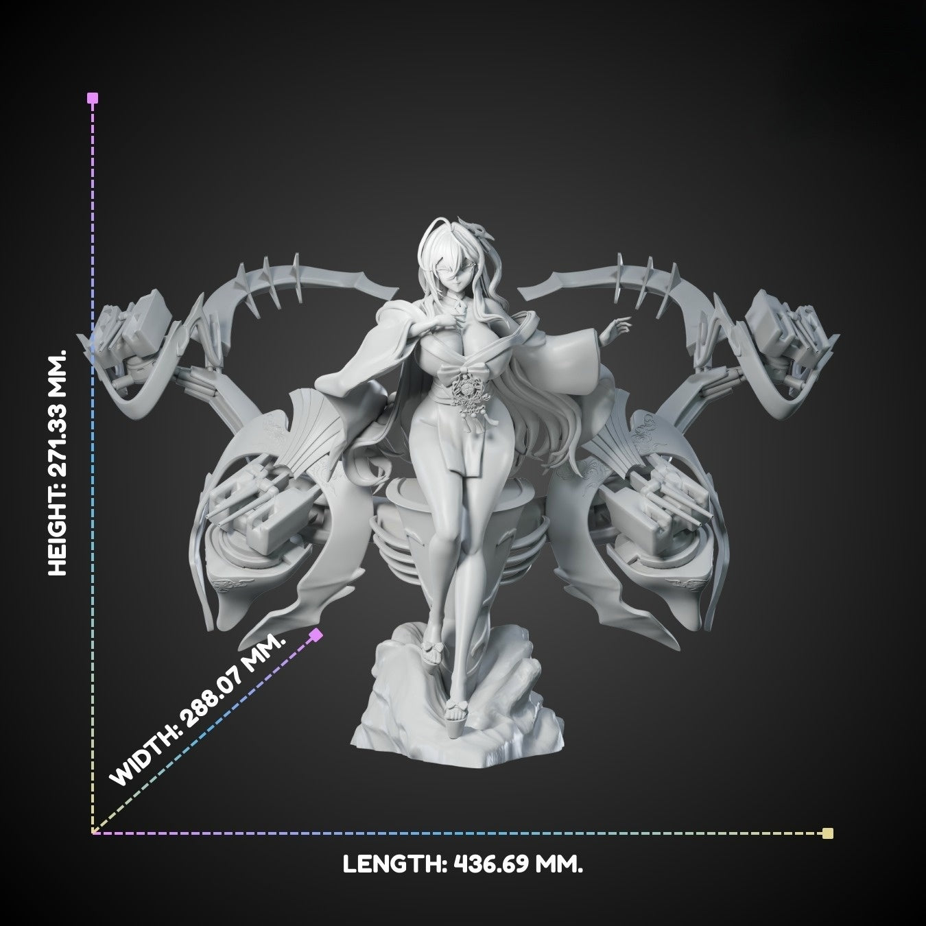 1135 Hakuhou_Azur Lane - STL 3D Print Files