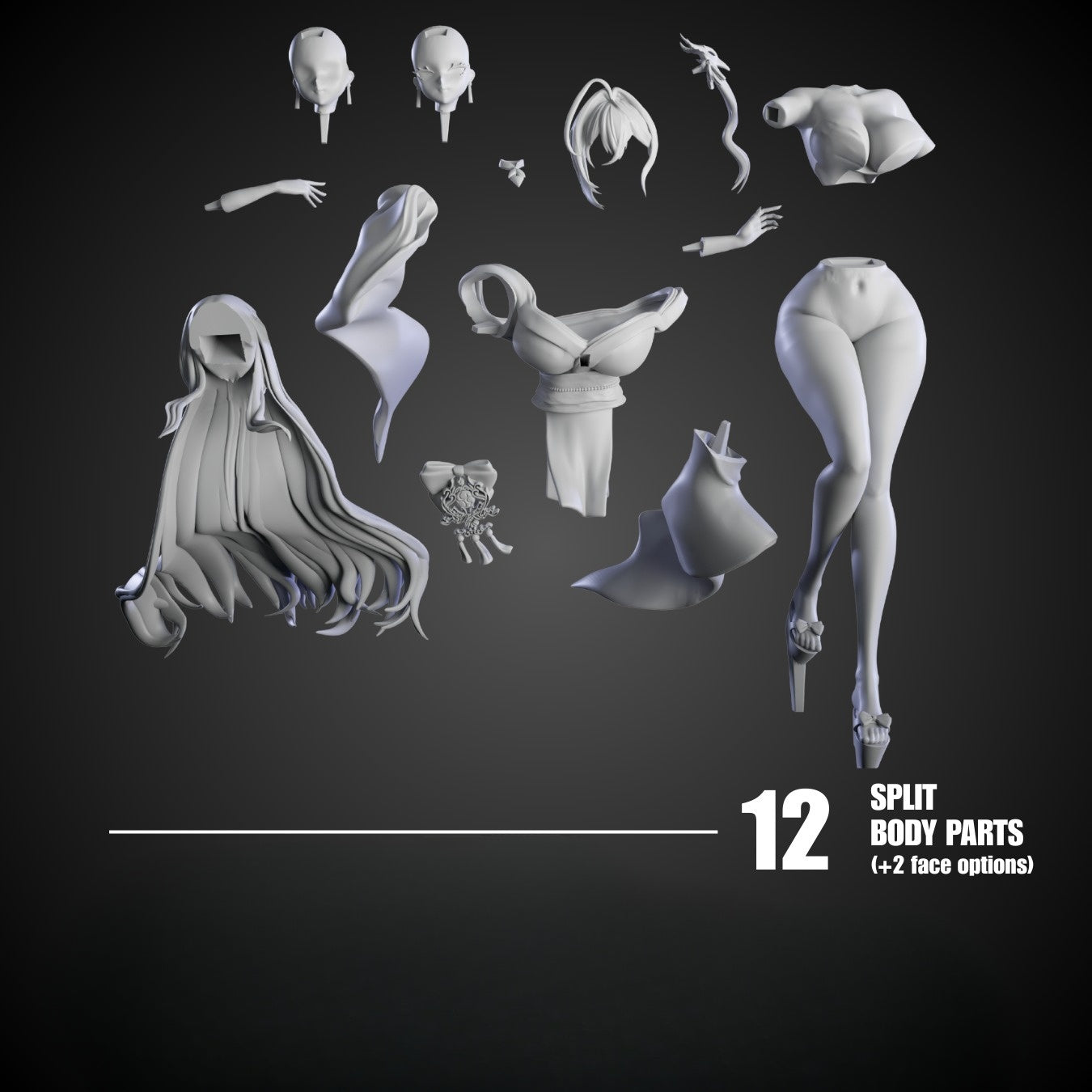 1135 Hakuhou_Azur Lane - STL 3D Print Files