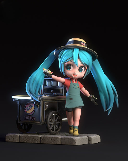 0616 Hatsune Miku Chibi - STL 3D Print Files