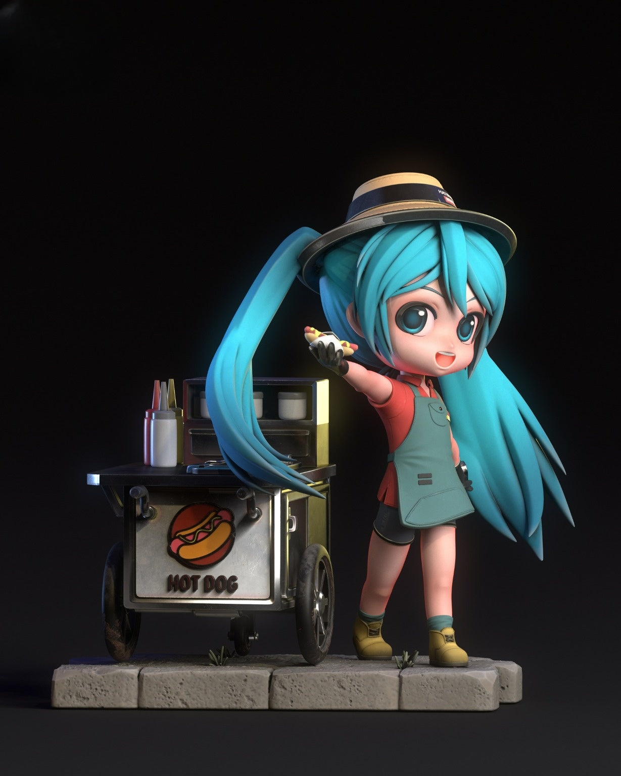 0616 Hatsune Miku Chibi - STL 3D Print Files