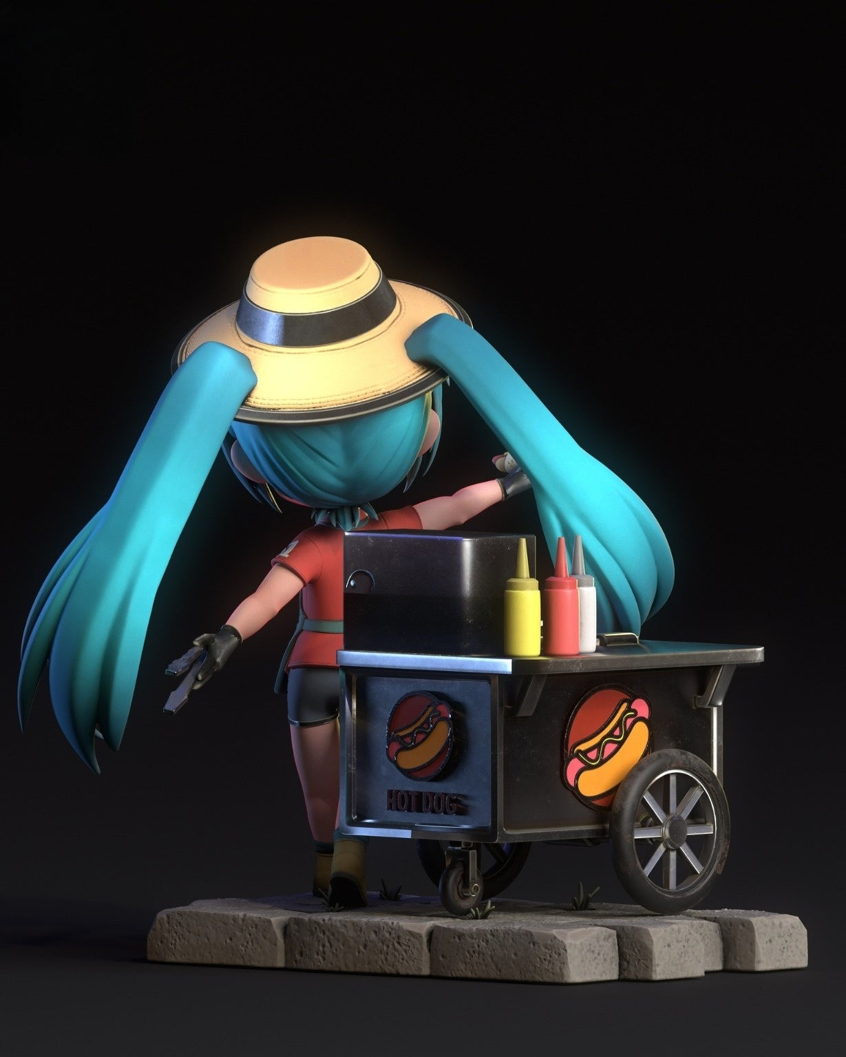 0616 Hatsune Miku Chibi - STL 3D Print Files