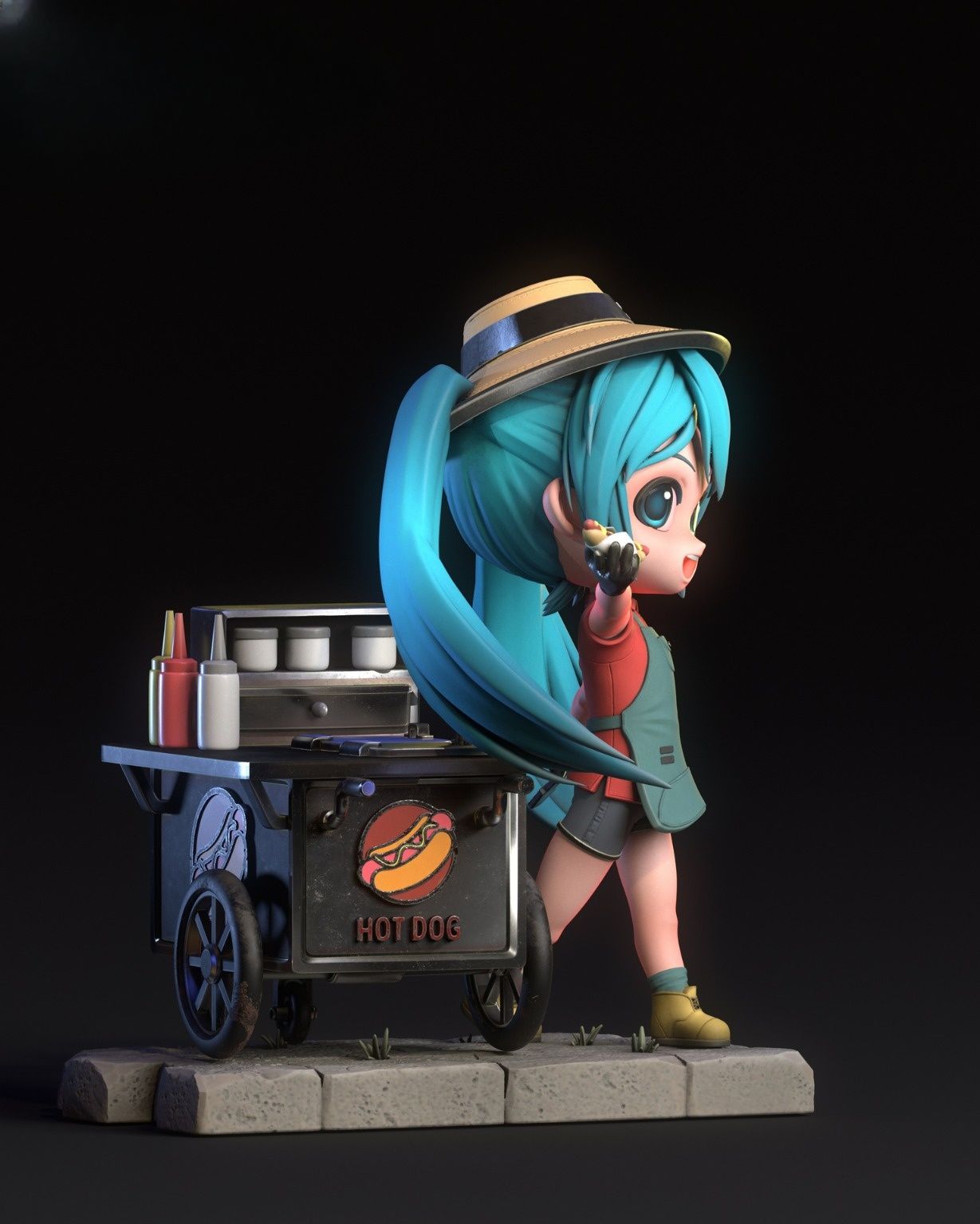 0616 Hatsune Miku Chibi - STL 3D Print Files