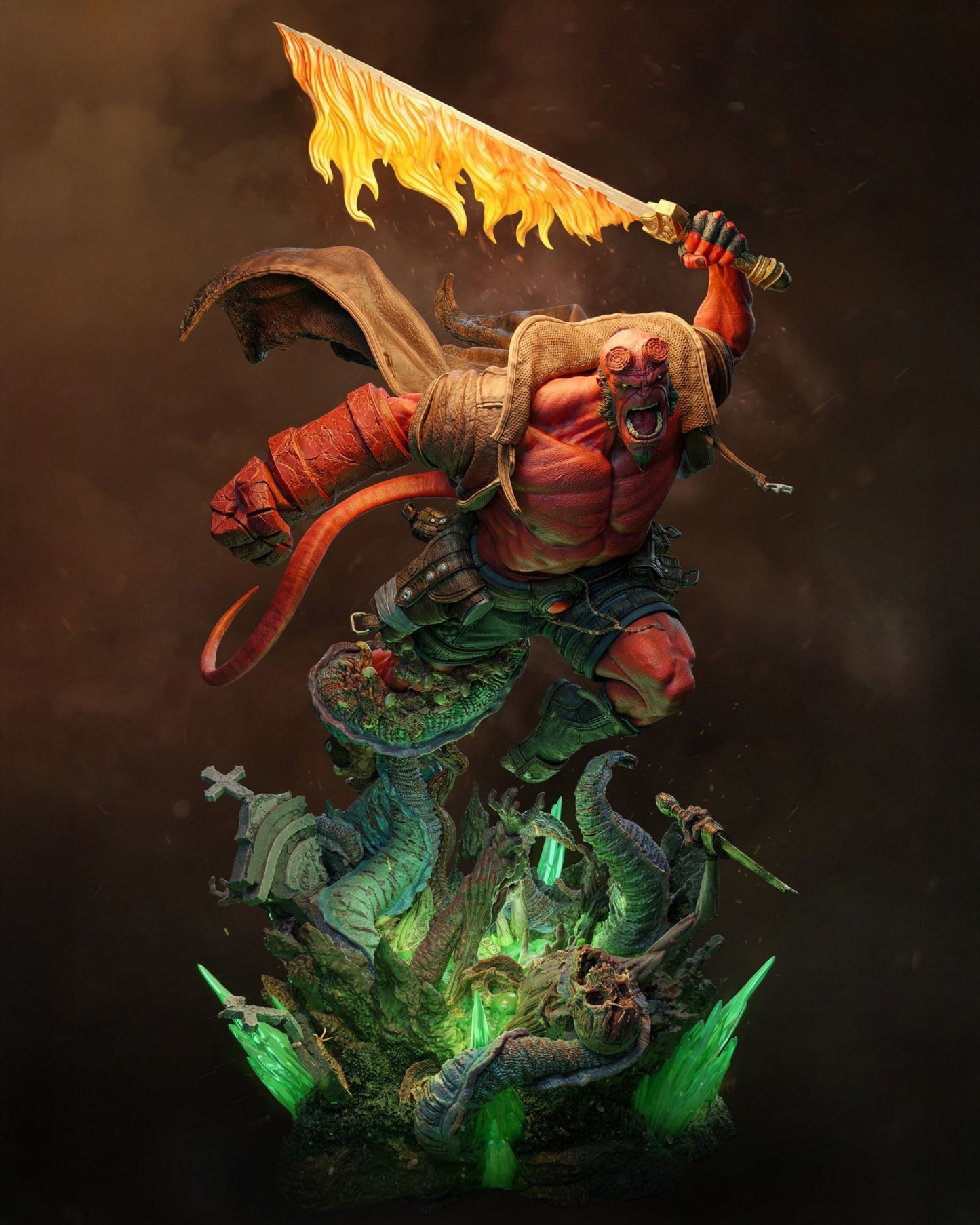 0332 Hellboy - STL 3D Print Files