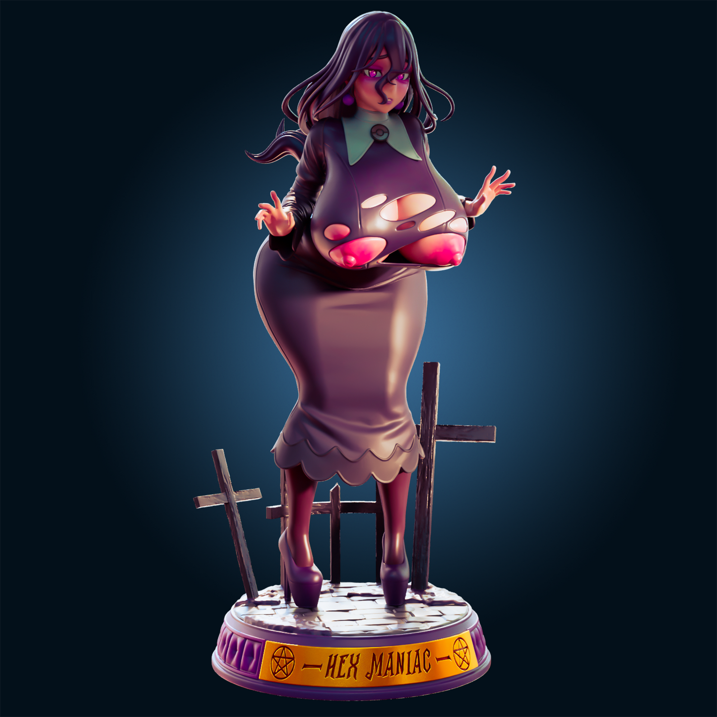 0409 Hex Maniac_Pokemon - STL 3D Print Files