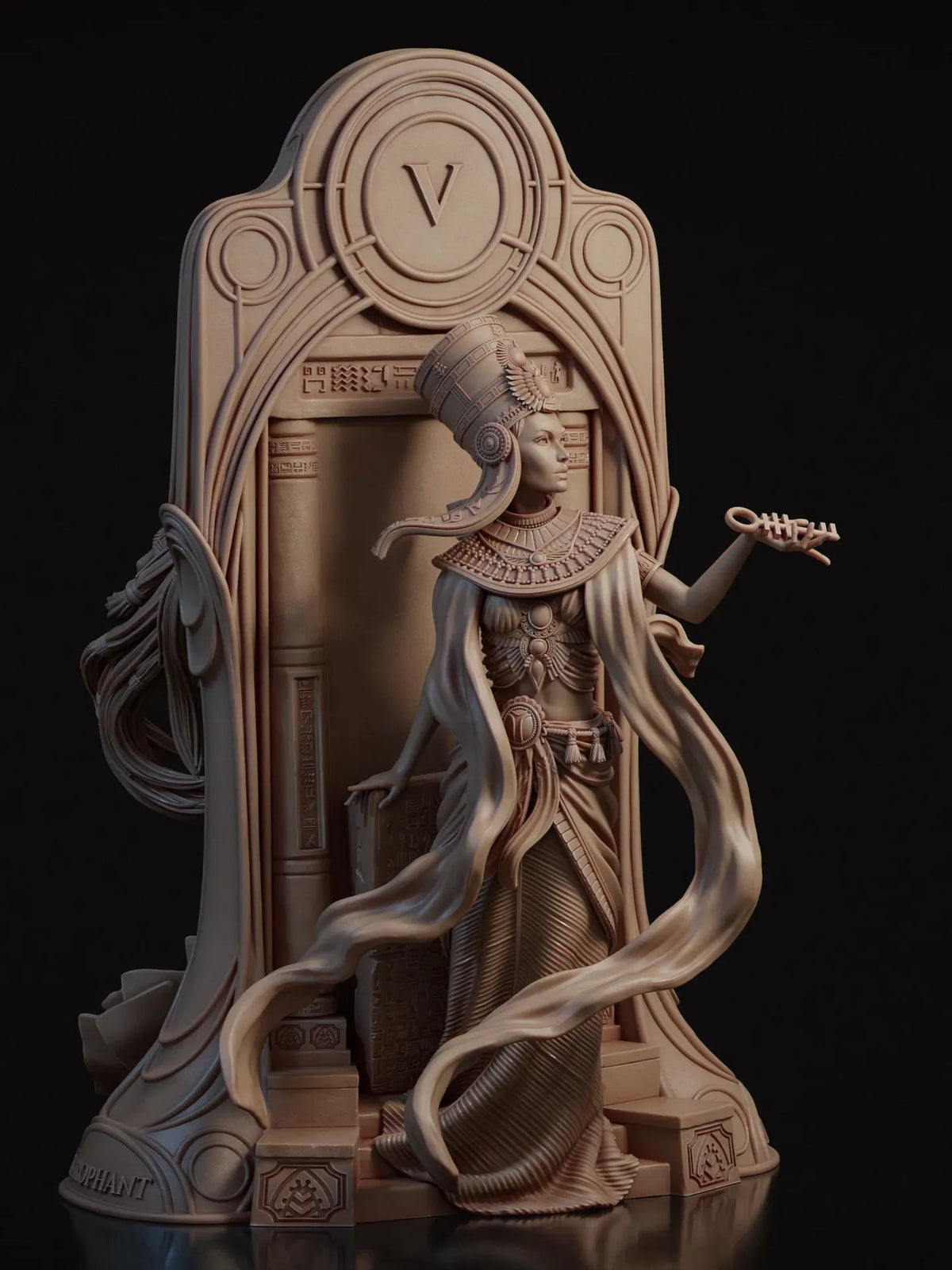 1747 Tarot Arcana Hierophant - STL 3D Print Files