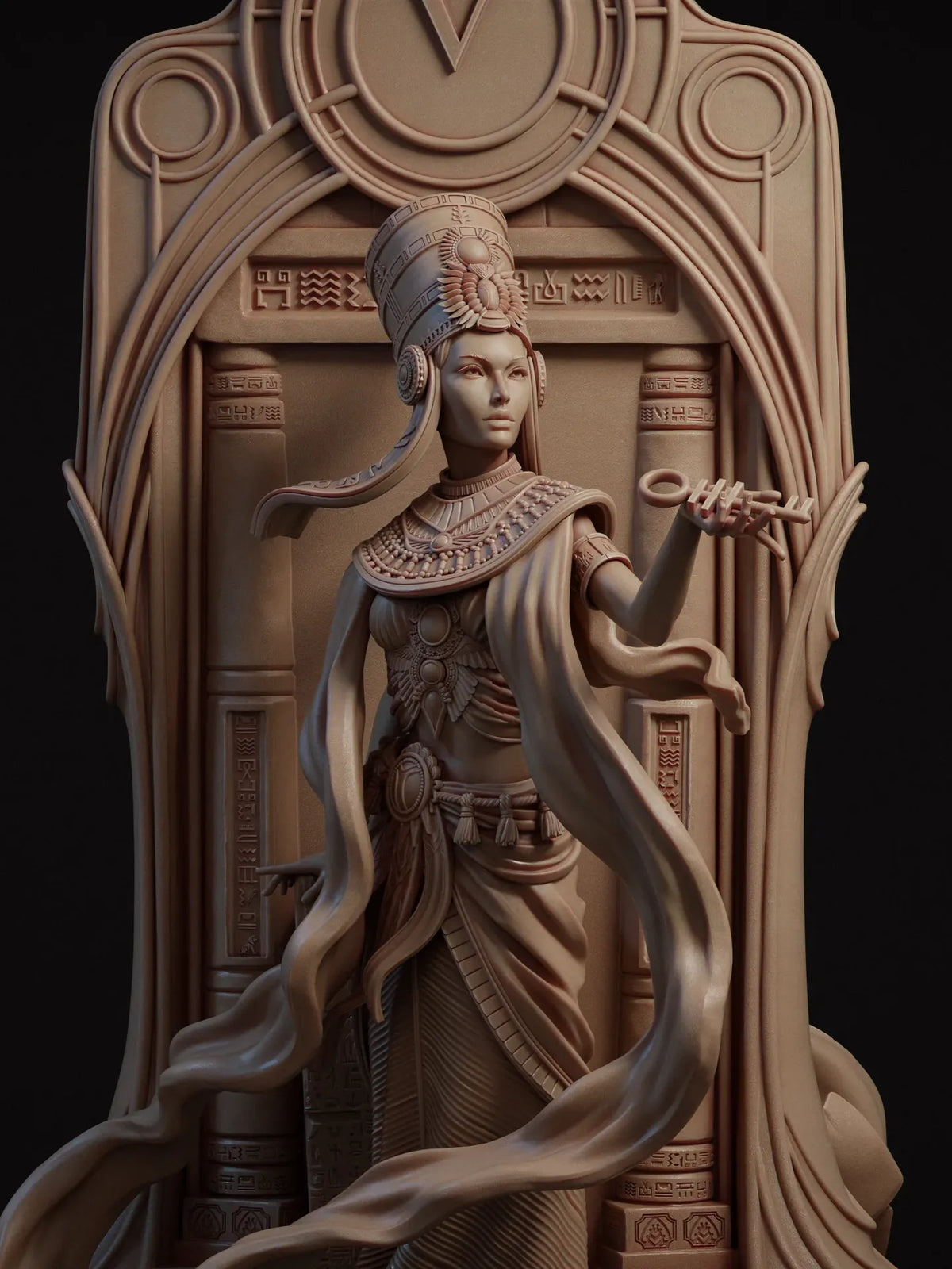 1747 Tarot Arcana Hierophant - STL 3D Print Files