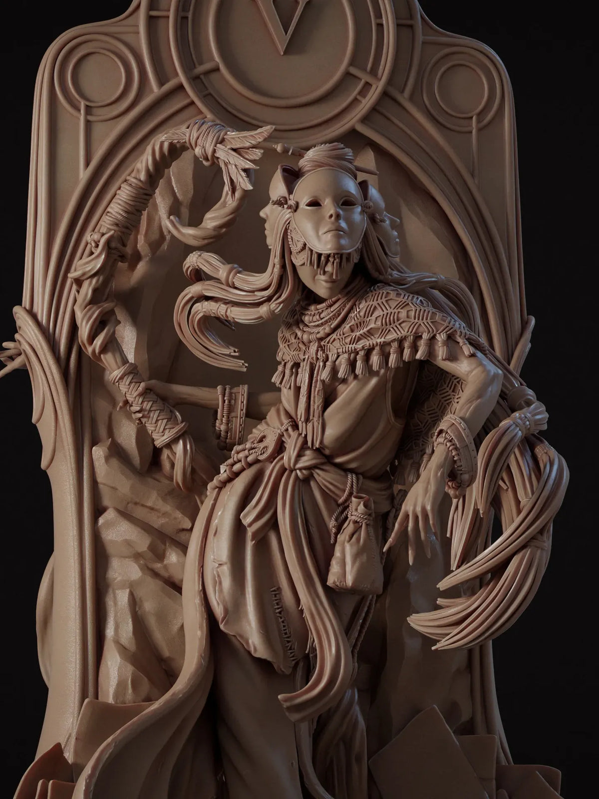 1747 Tarot Arcana Hierophant - STL 3D Print Files