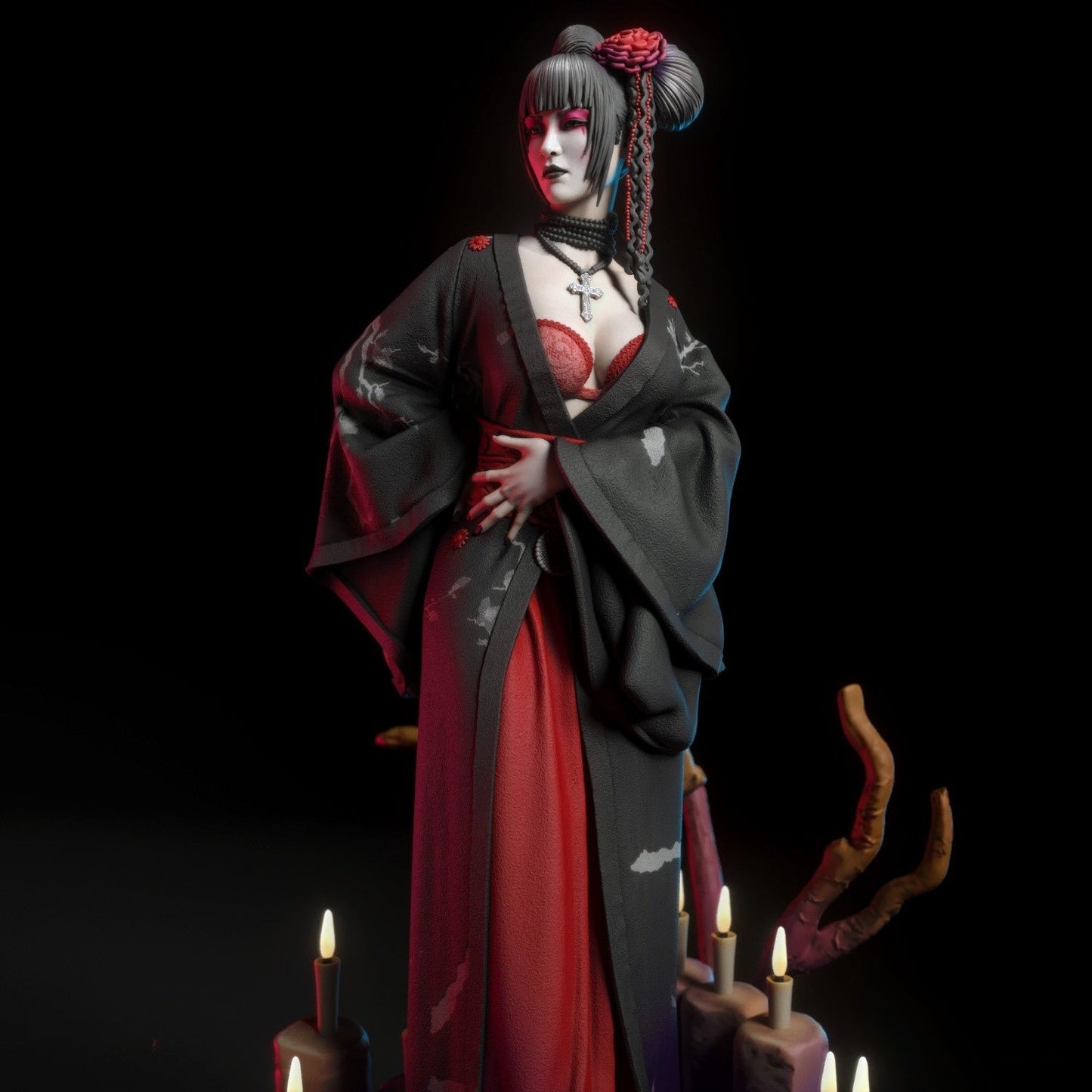 0926 Hikari Geisha NSFW (2906) - STL 3D Print Files