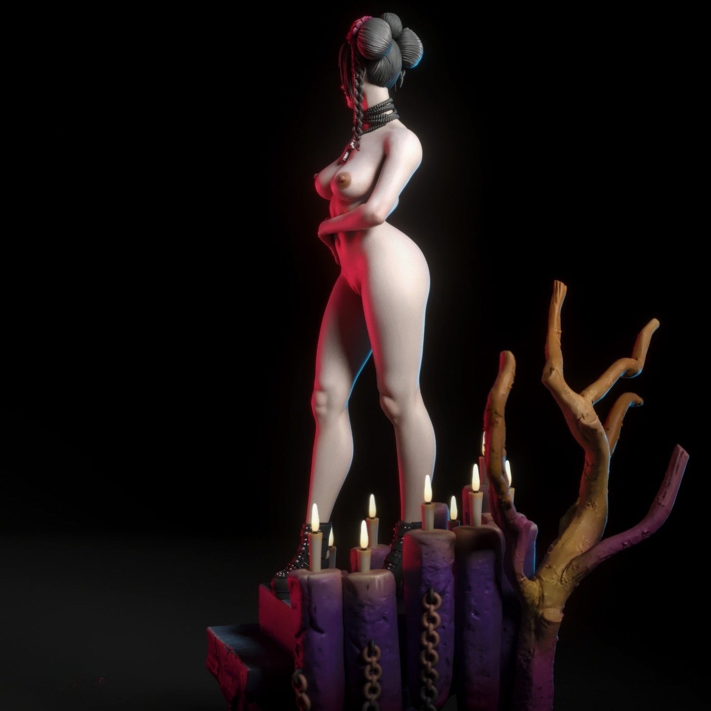 0926 Hikari Geisha NSFW (2906) - STL 3D Print Files