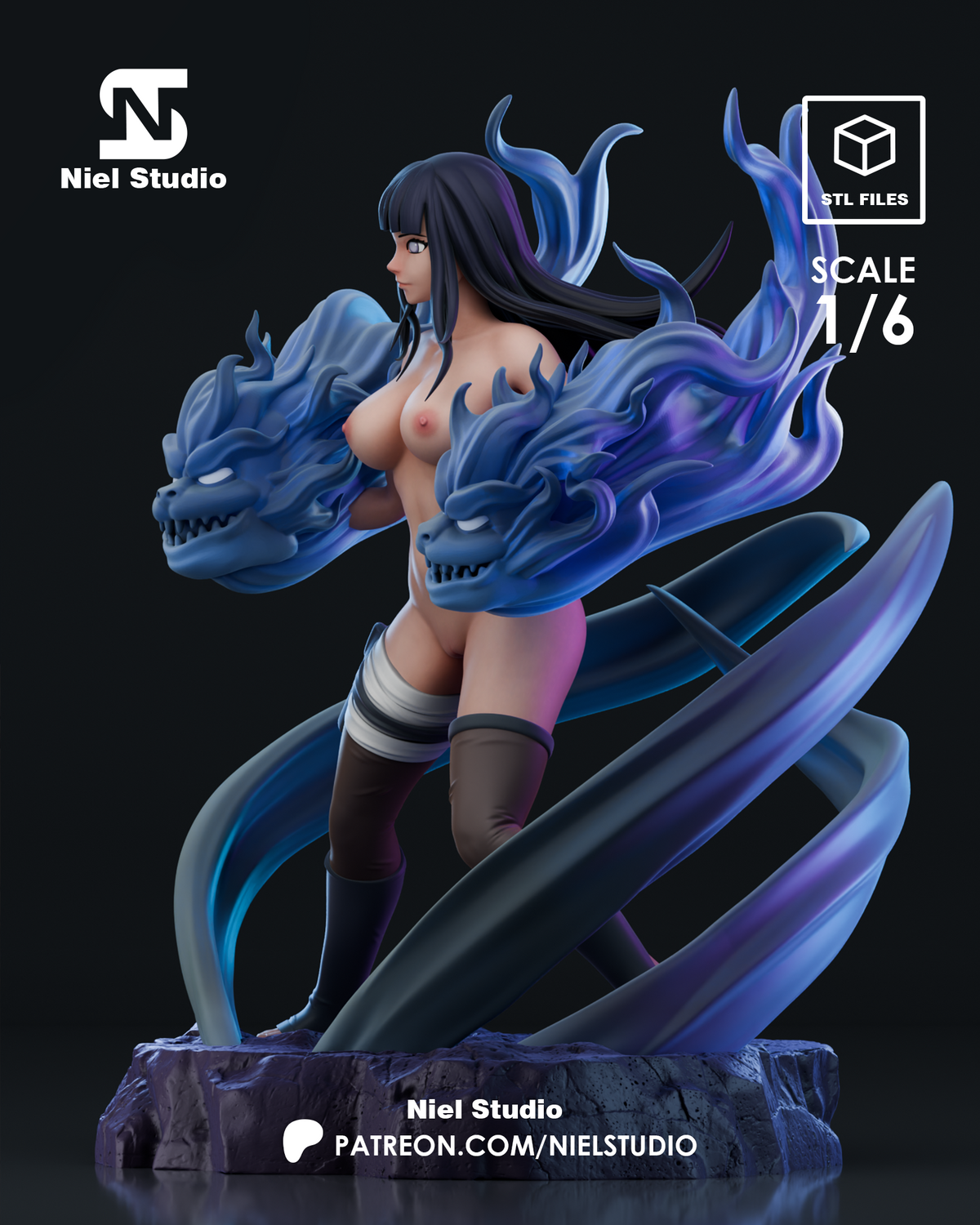 2017 Hinata Hyuga_Naruto NSFW - STL 3D Print Files