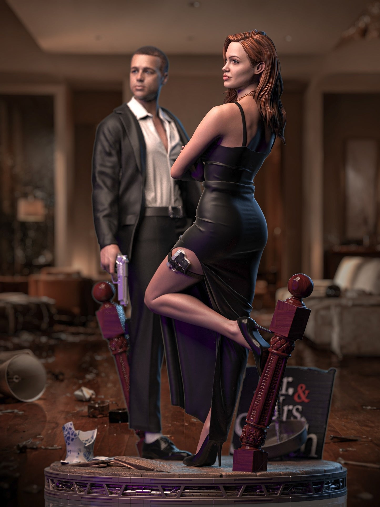 1559 Mr. & Mrs. Smith - STL 3D Print Files