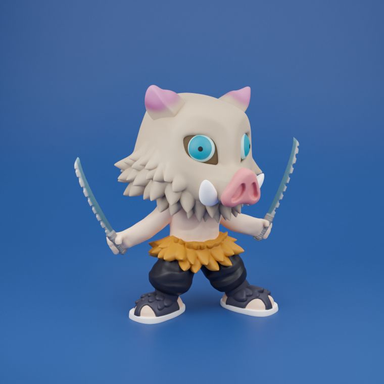 0141 Inosuke - STL 3D Print Files