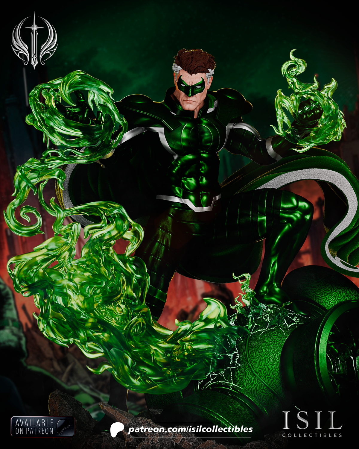 2112 Hal Jordan Parallax_DC - STL 3D Print Files