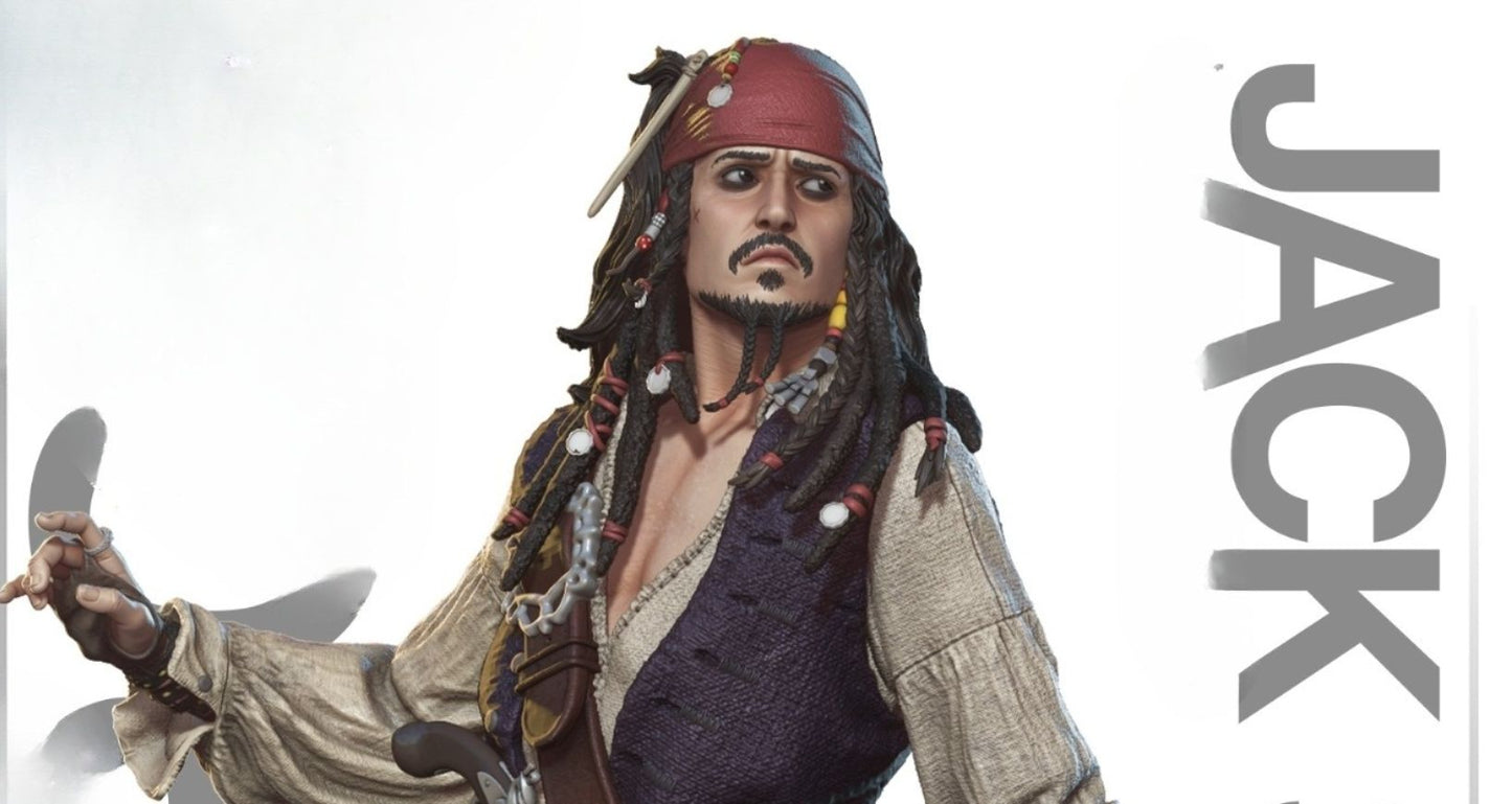 0329 JackSparrow_Pirates of the Carribean - STL 3D Print Files