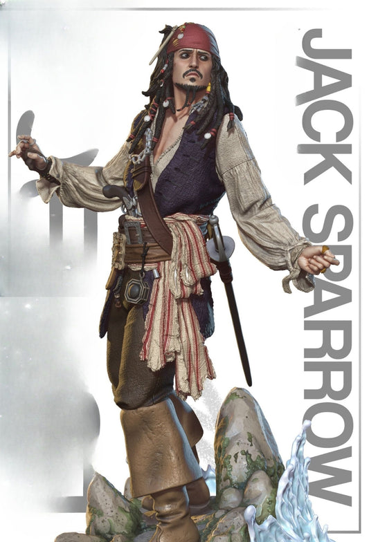 0329 JackSparrow_Pirates of the Carribean - STL 3D Print Files