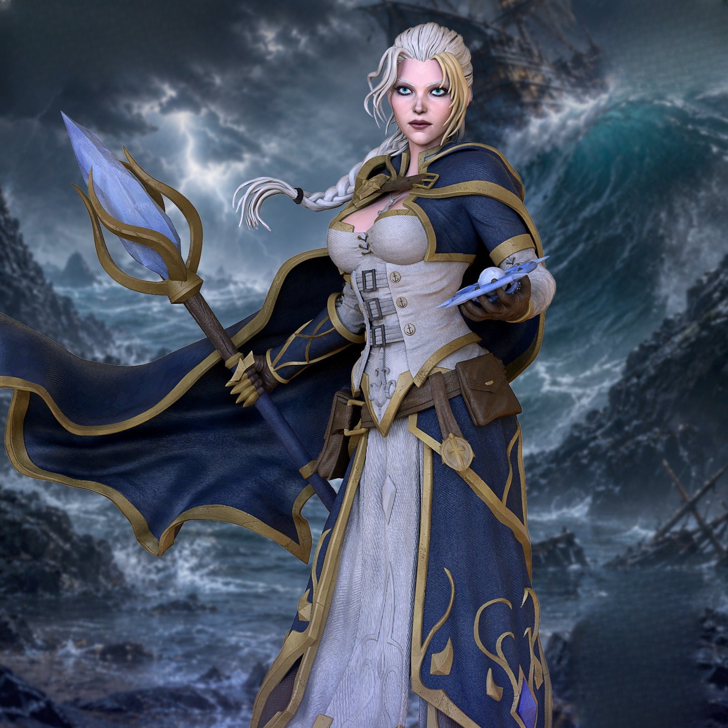 1410 Jaina Proudmoore_World of Warcraft - STL 3D Print Files