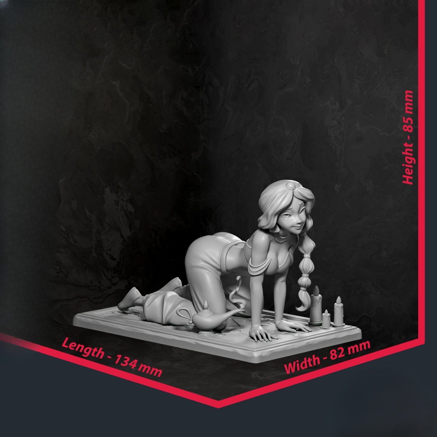 1470 Jasmine_Aladdin NSFW - STL 3D Print Files