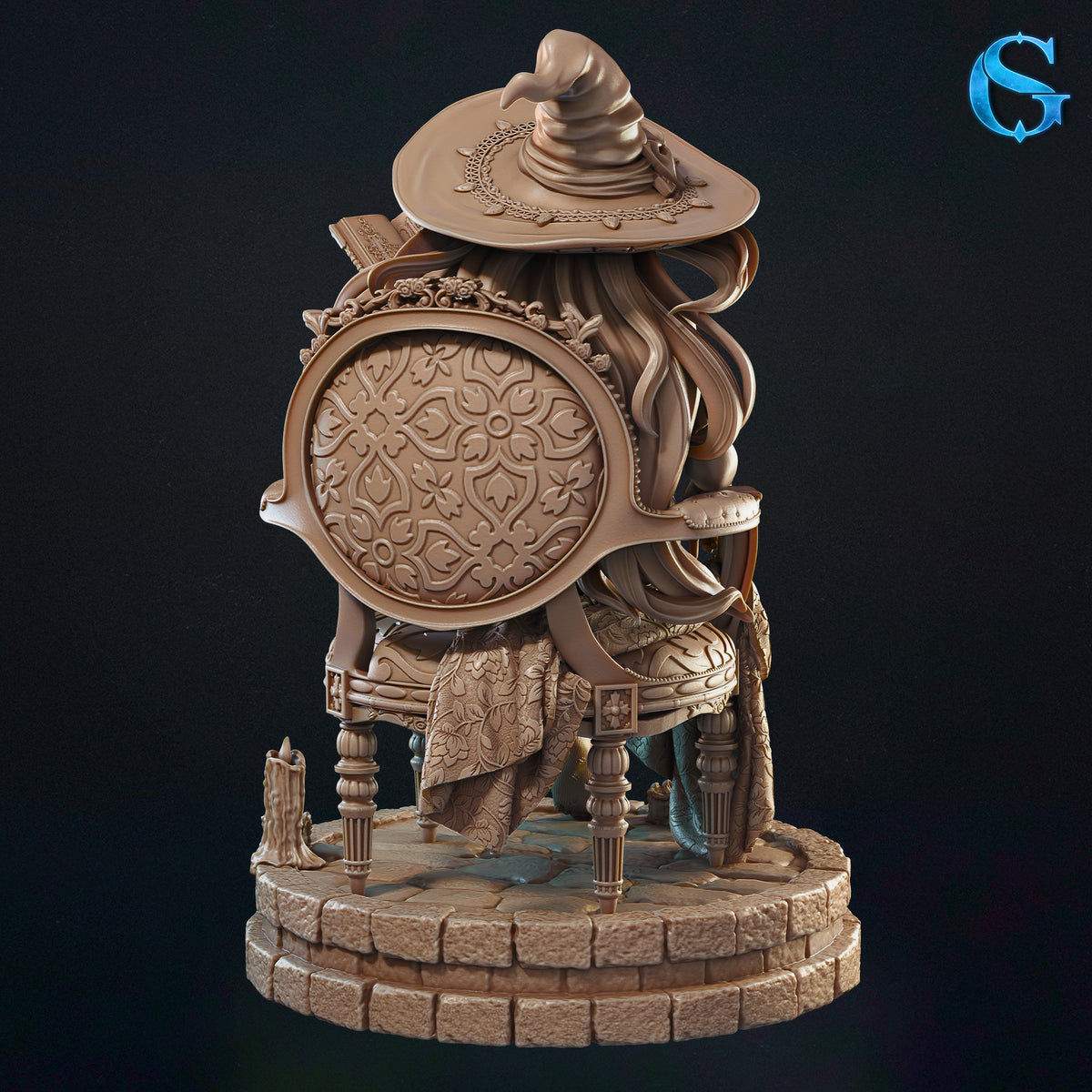 1776 Jemanine_Female Human Occult Librarian Mini - STL 3D Print Files