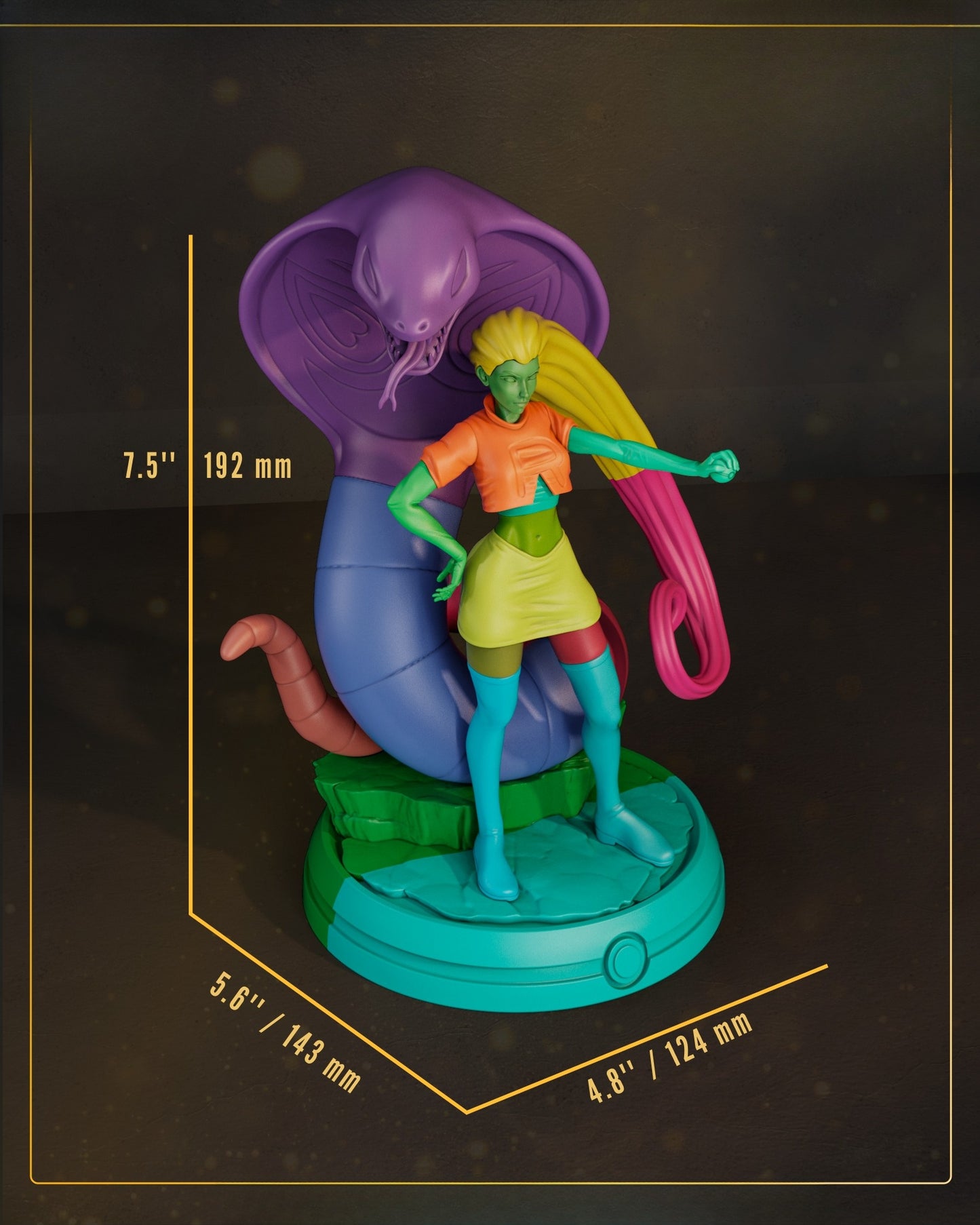 1438 Jessie_Pokemon - STL 3D Print Files