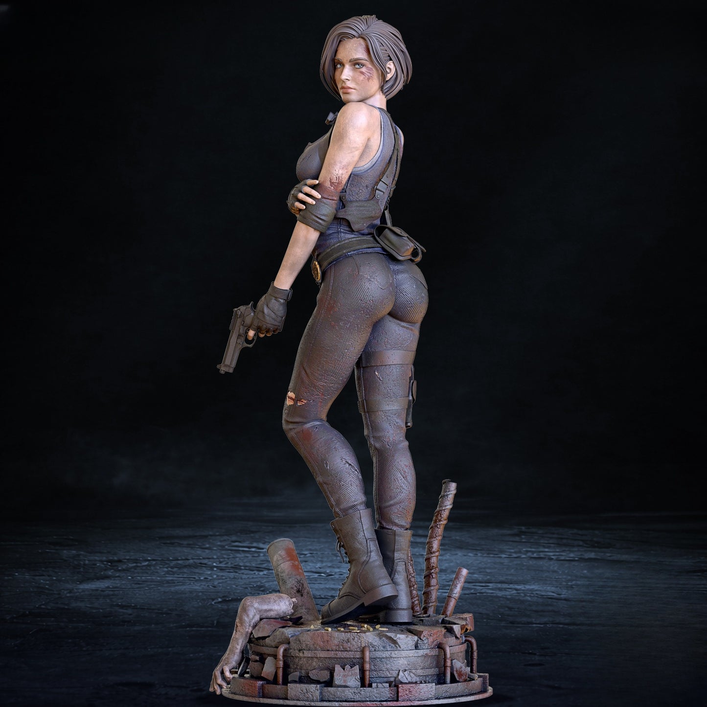 1402 Jill Valentine_Resident Evil - STL 3D Print Files