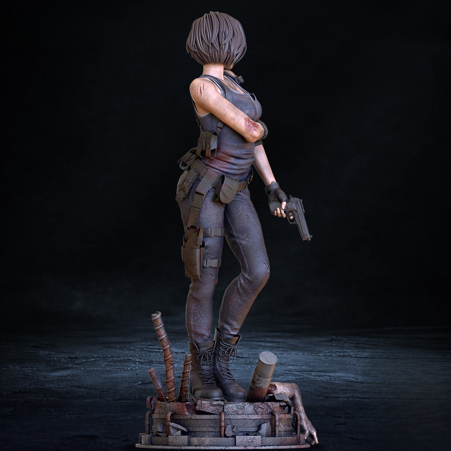 1402 Jill Valentine_Resident Evil - STL 3D Print Files