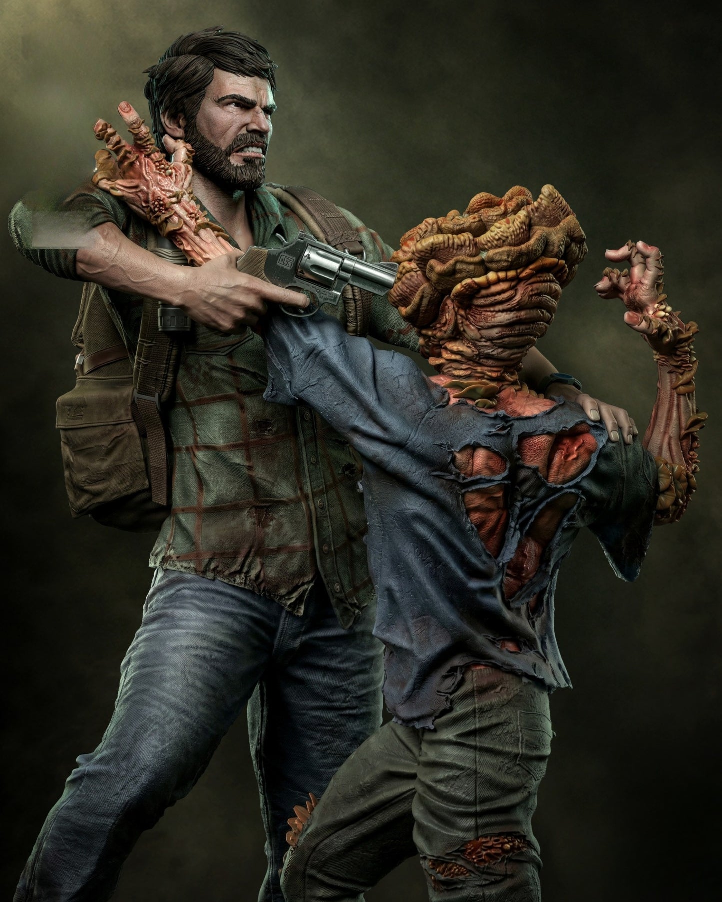 1361 Joel and Clicker_The Last of Us - STL 3D Print Files