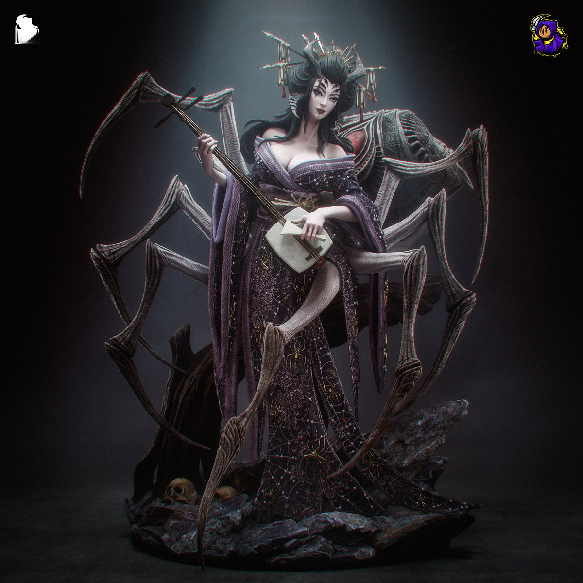 1848 Jorogumo_Japanese folklore - STL 3D Print Files