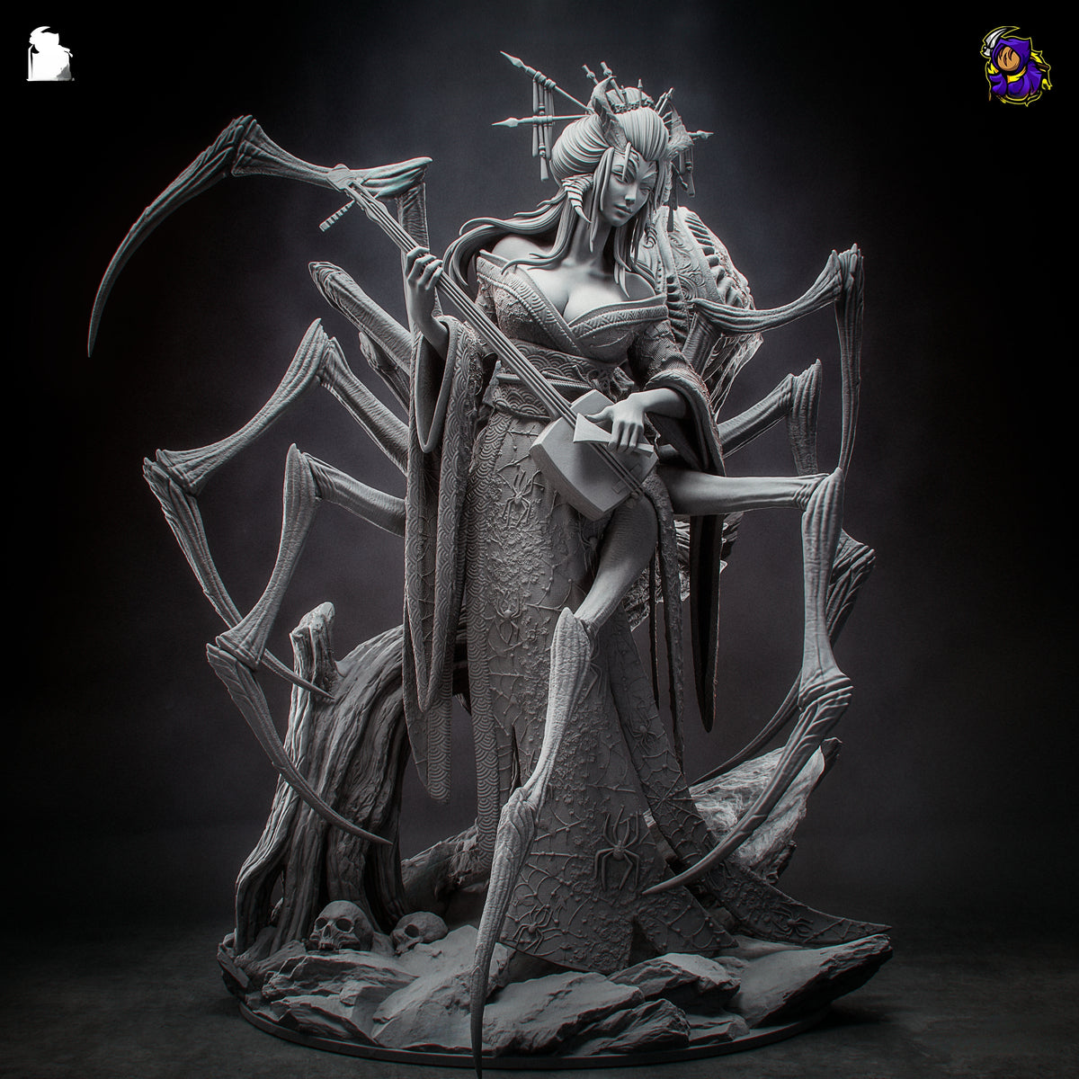 1848 Jorogumo_Japanese folklore - STL 3D Print Files