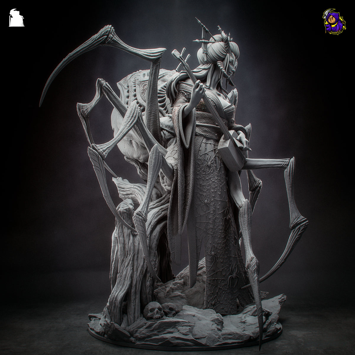 1848 Jorogumo_Japanese folklore - STL 3D Print Files